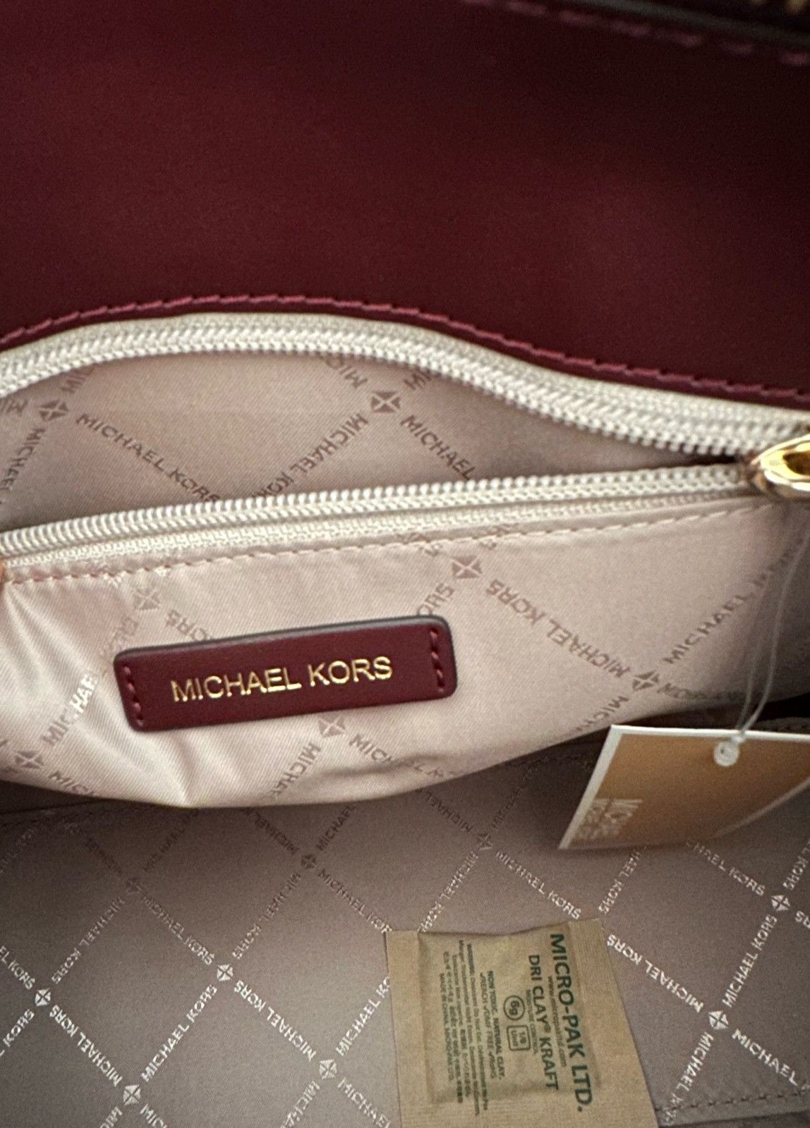 Michael Kors Reed Large Croc-Embossed Leather Belted Satchel Oxblood Size ONE SIZE - 7 Thumbnail
