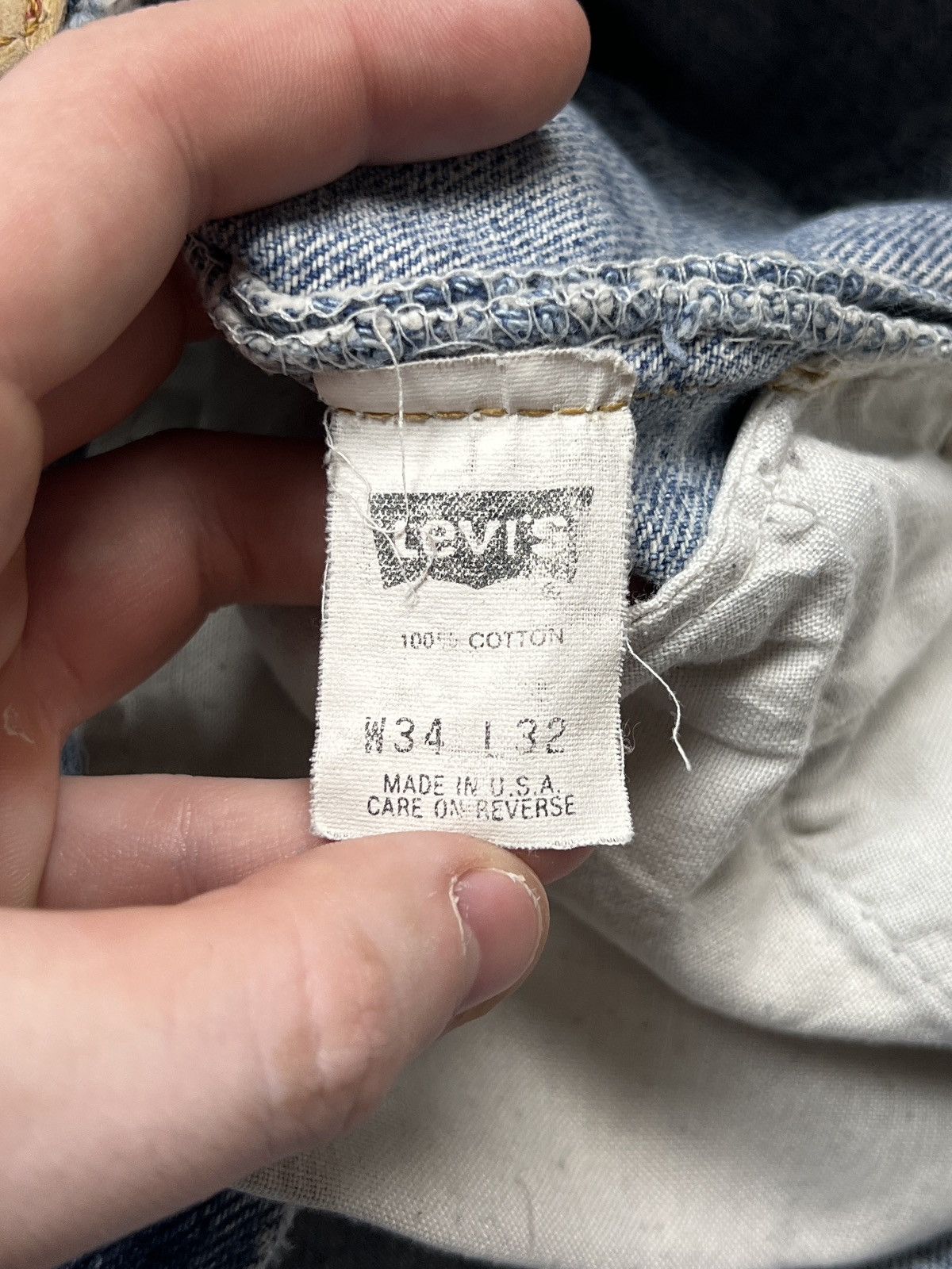 Levi's Levi’s 550 Made in USA Vintage Denim Jeans Pants (Y0345) Size US 34 / EU 50 - 7 Thumbnail