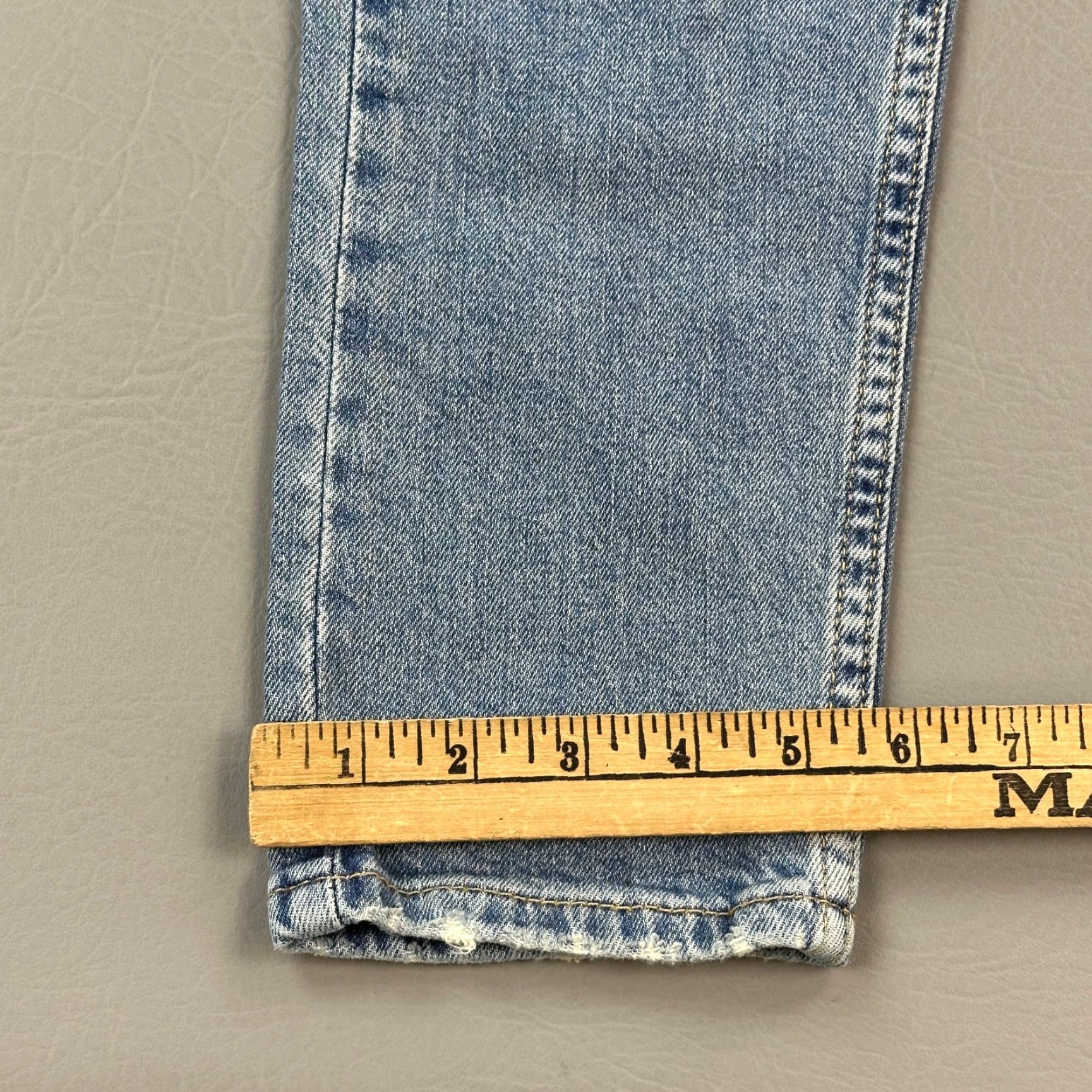 Levi's Levi's 512 Jeans Mens 28x32 Light Wash Denim Slim Taper Fit Distressed Flex Jeans Size US 28 / EU 44 - 4 Thumbnail