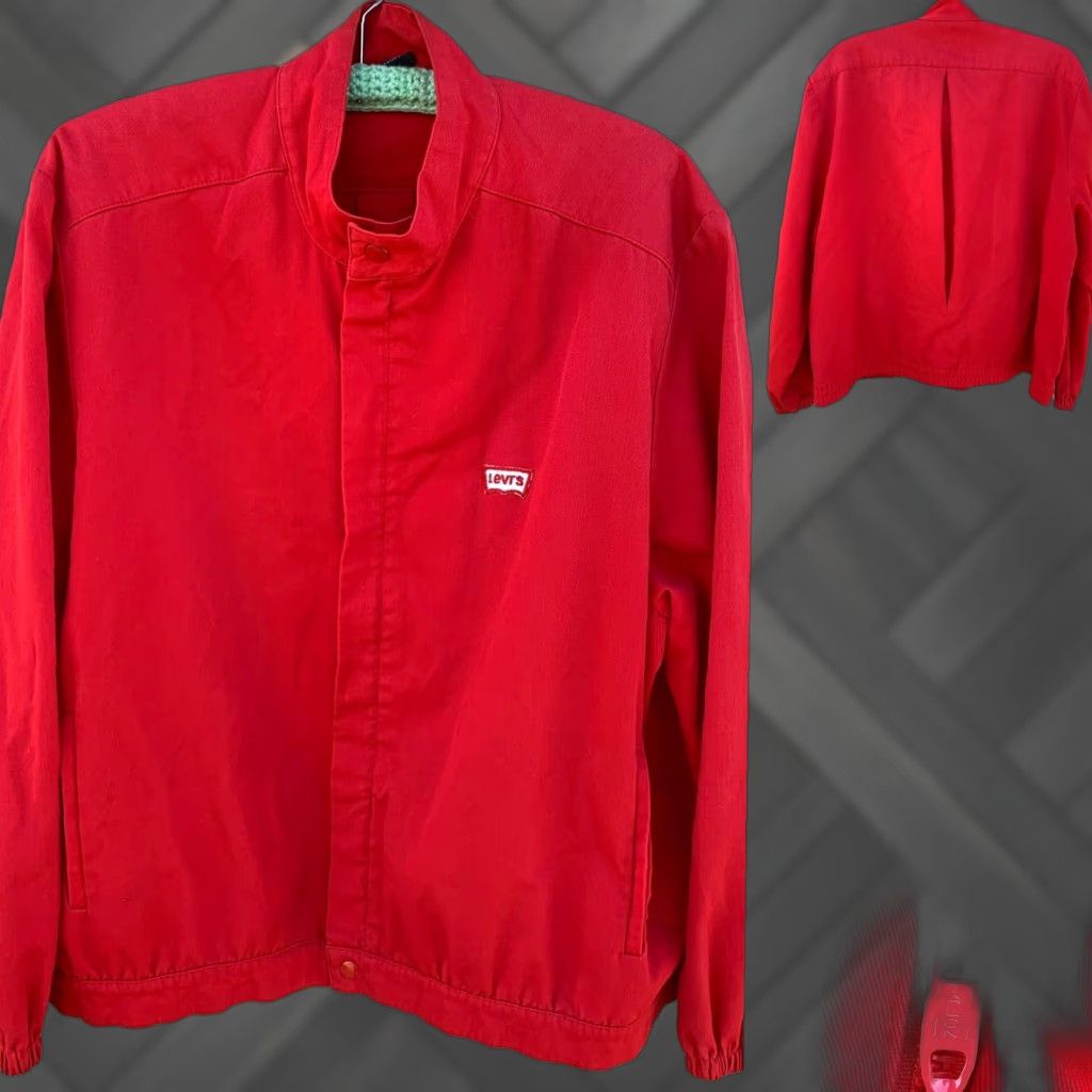 Levi's VINTAGE Levi's jacket red with logo on chest Talon zipper XL Mens Jacket Size US XL / EU 56 / 4 - 1 Thumbnail