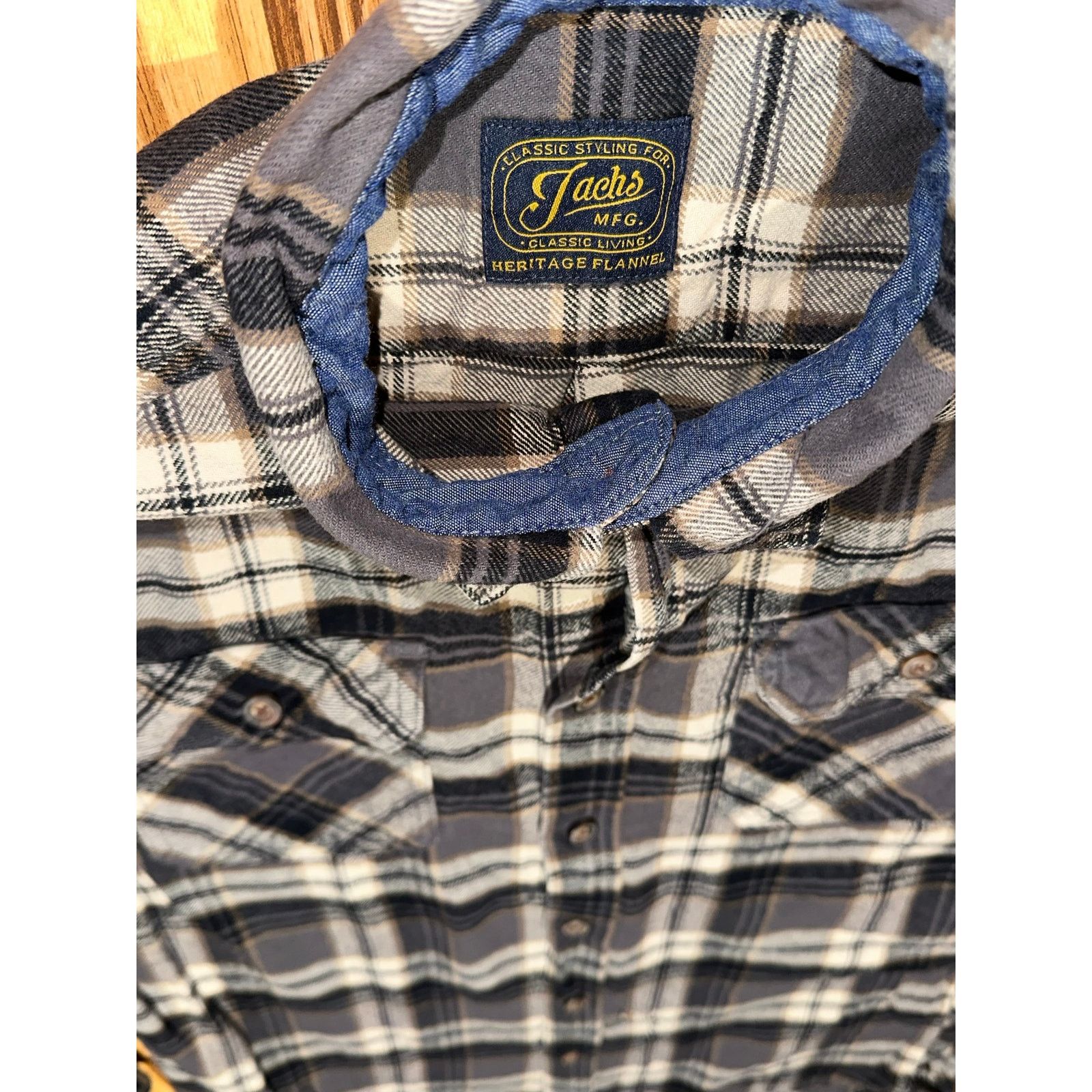 J.A.C.H.S. Mfg. Co. Jachs Heritage Flannel Black and Brown Size XL Size US XL / EU 56 / 4 - 4 Thumbnail
