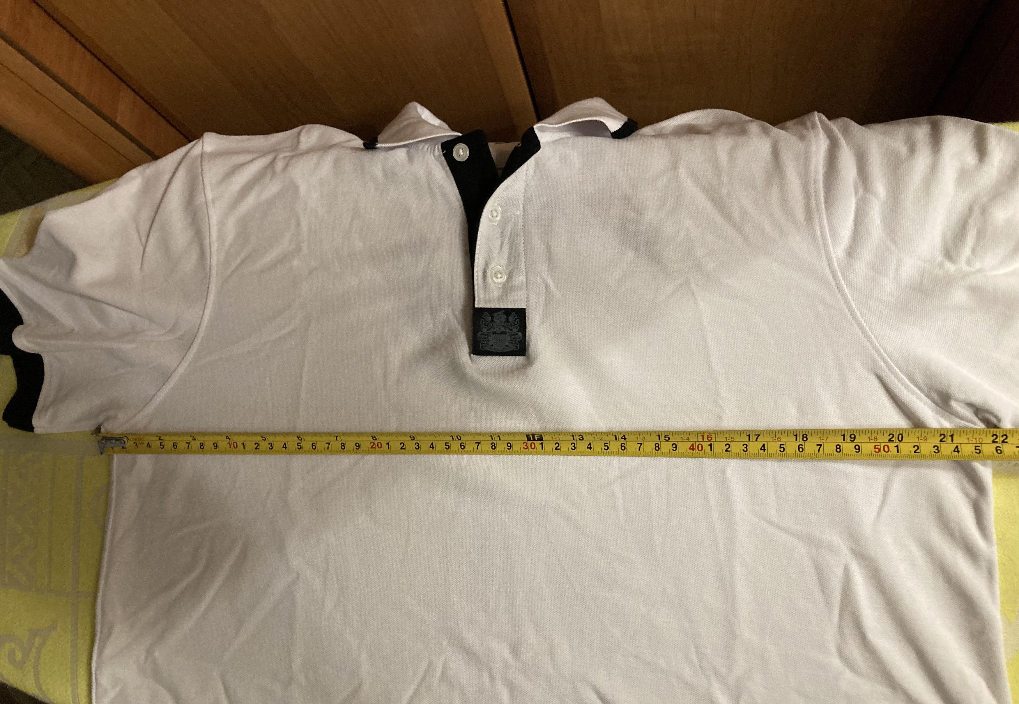 Aquascutum Aquascutum Branded Shoulder Tipped White Polo Shirt Size US XL / EU 56 / 4 - 11 Thumbnail