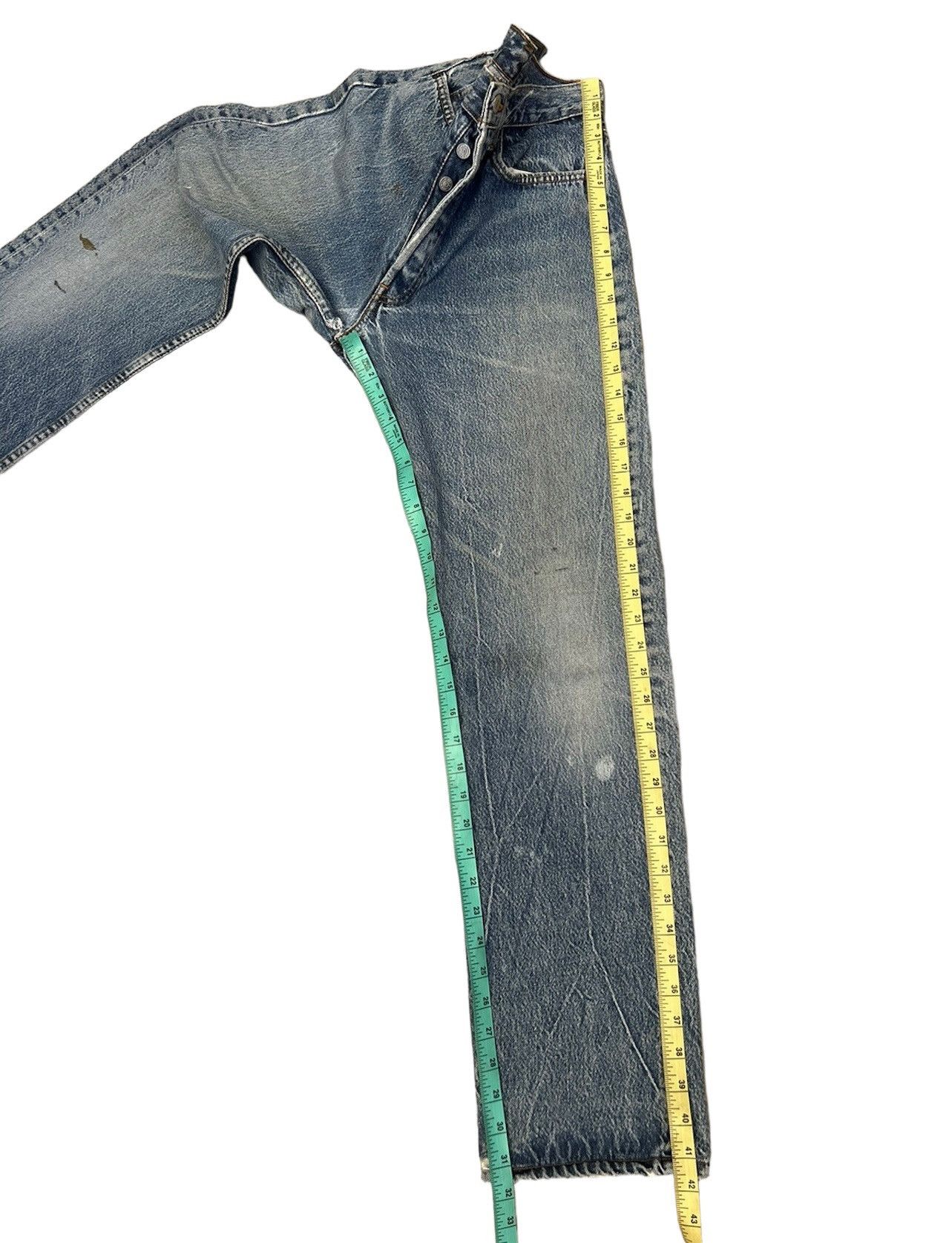 Levi's Vintage 80s Levi’s 501 Jeans Usa Ageing Faded Denim Size US 32 / EU 48 - 5 Thumbnail