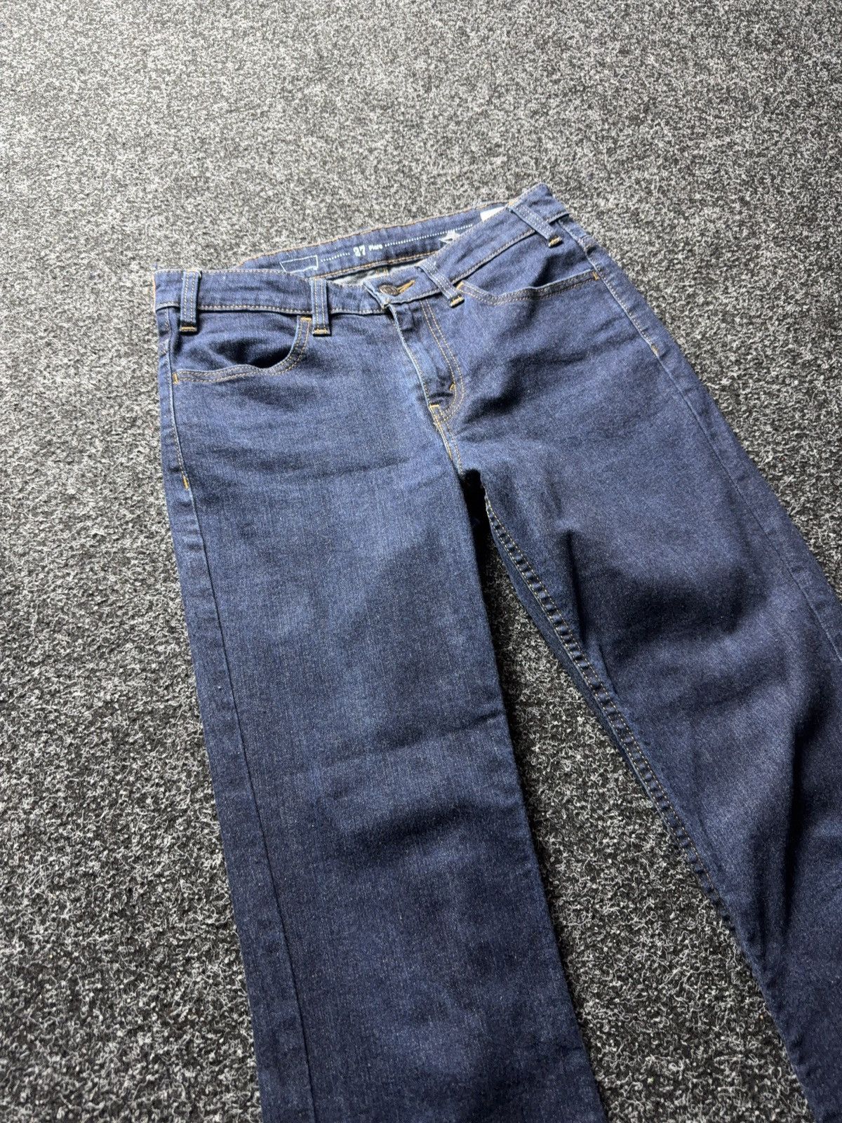 Levi's 00s Retro Levis Flare Jeans Dark Indigo Y2K Bootcut W27 Size 27" / US 4 / IT 40 - 6 Thumbnail