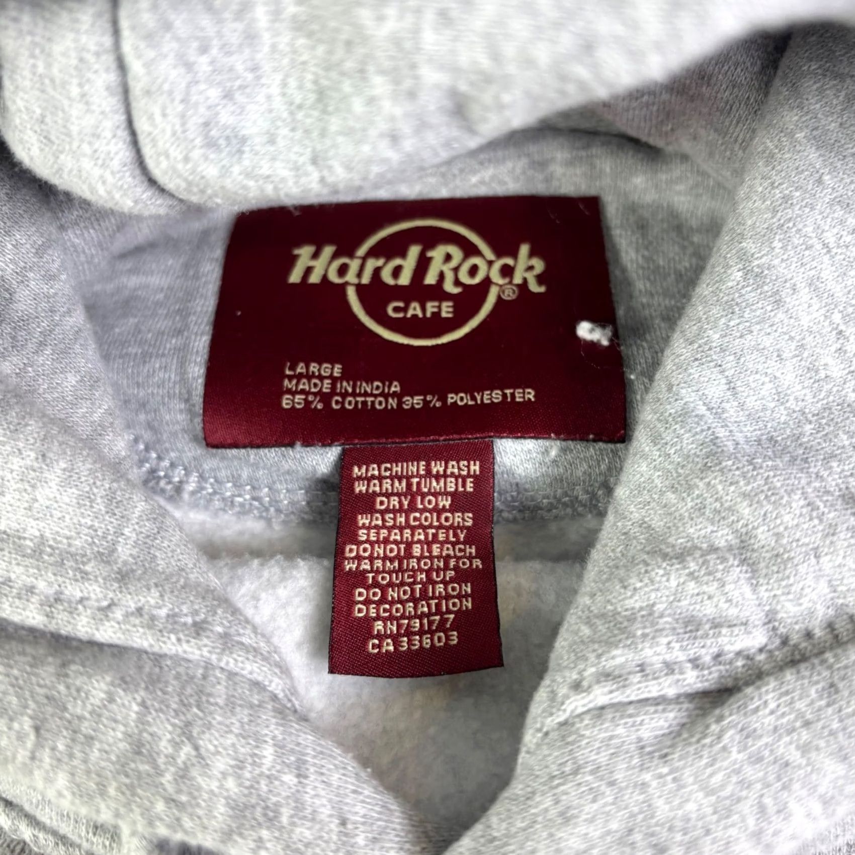 Hard Rock Cafe Hard Rock Cafe Hoodie Mens Large Gray Graphic Pullover Sweatshirt Vintage Hoodie Pullover Graphic Print Logo Angel 90s Basketball Mens L Gray Size US L / EU 52-54 / 3 - 5 Thumbnail