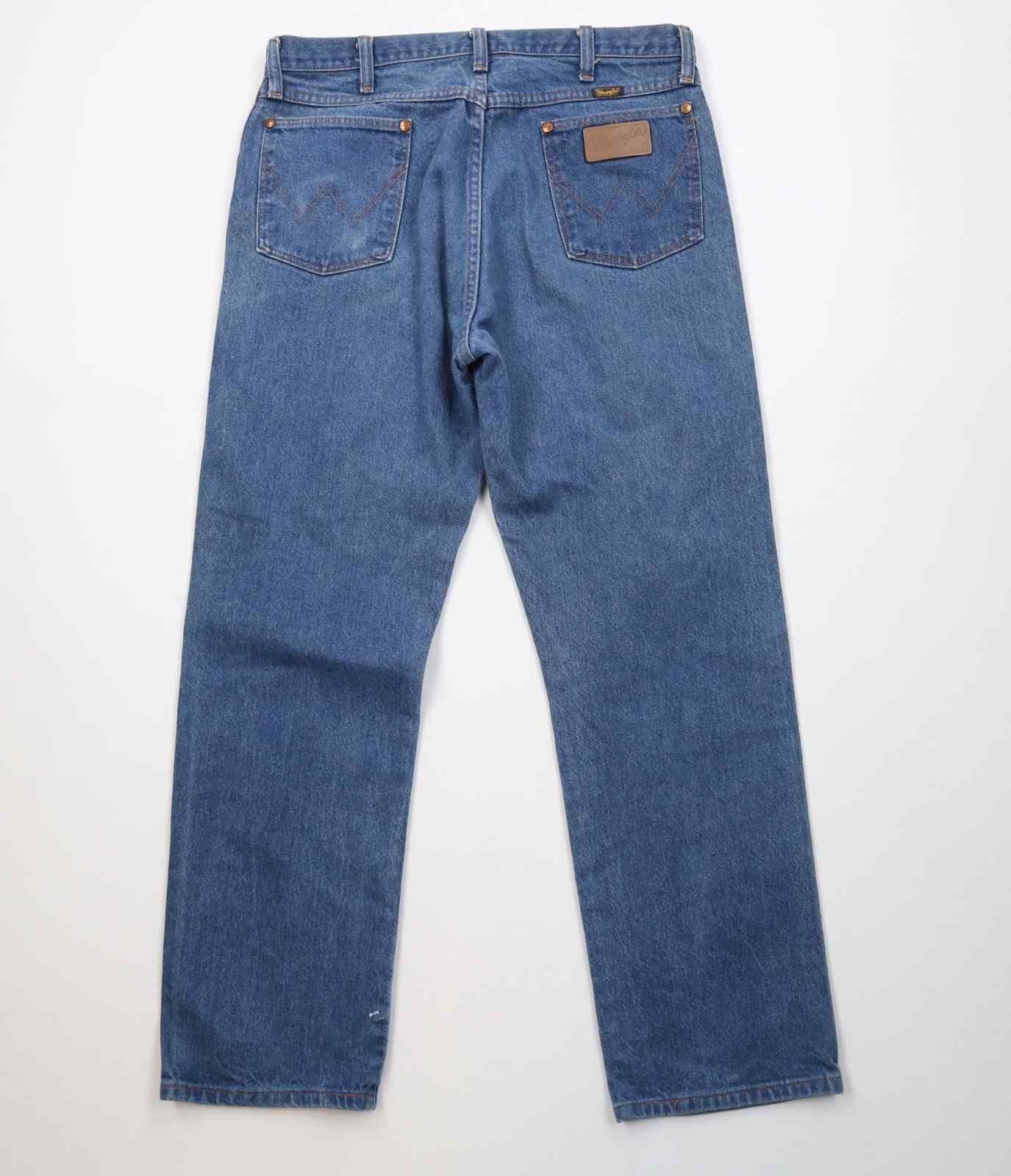 Wrangler Vintage 90s Wrangler Western Straight Leg Jeans Blue USA Size US 34 / EU 50 - 9 Thumbnail