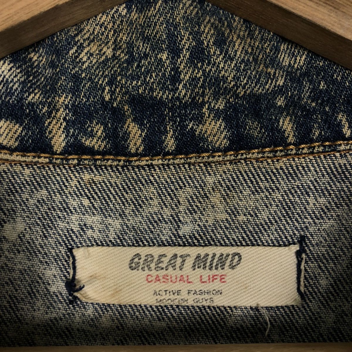 Japanese Brand 🔥90’s Vintage Denim Jacket Bomber Great Mind Japan Made Size US M / EU 48-50 / 2 - 13 Thumbnail