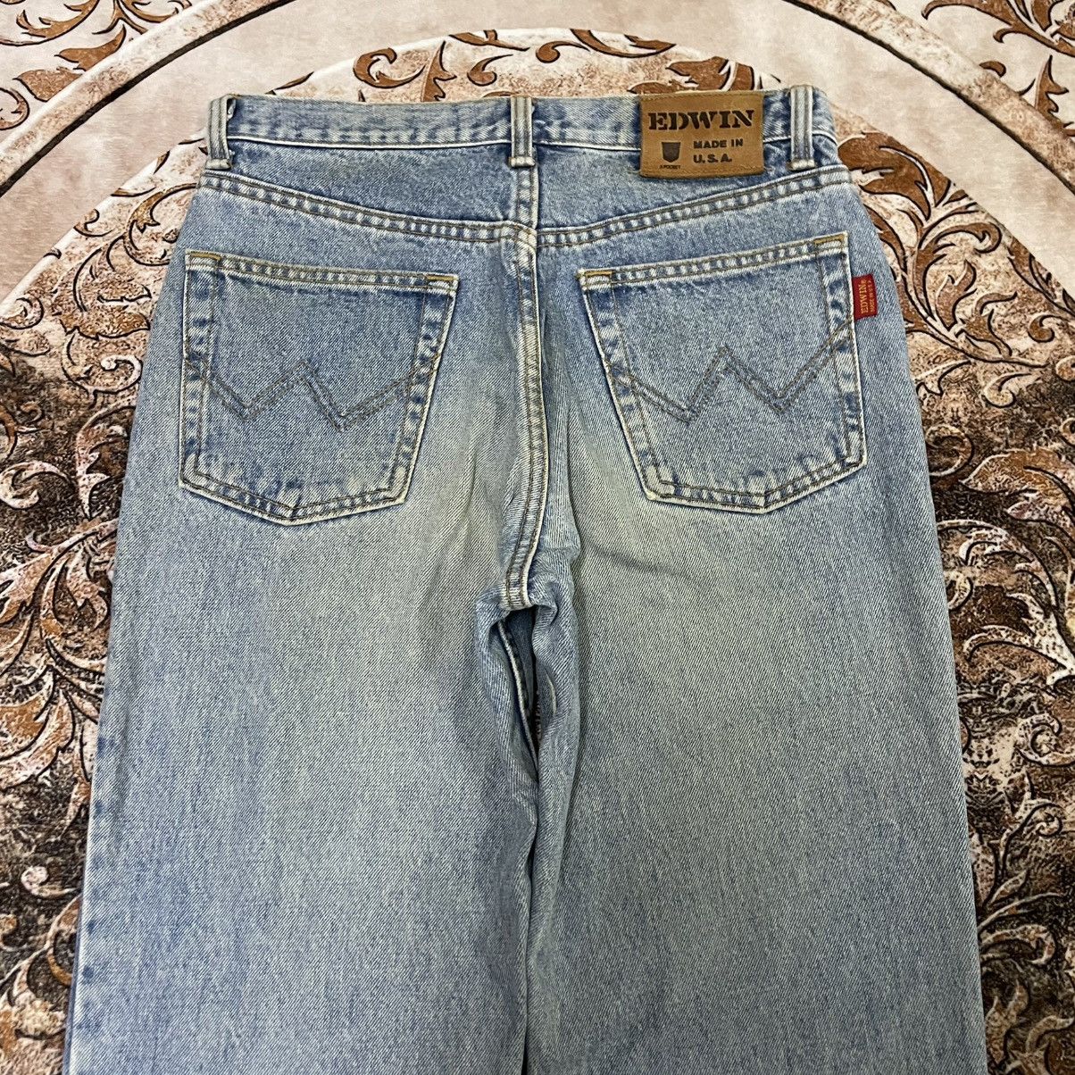 Edwin 🔥Vintage 80s Edwin USA Made Stoned Washed Dirty Denim Jeans Size US 29 - 5 Thumbnail