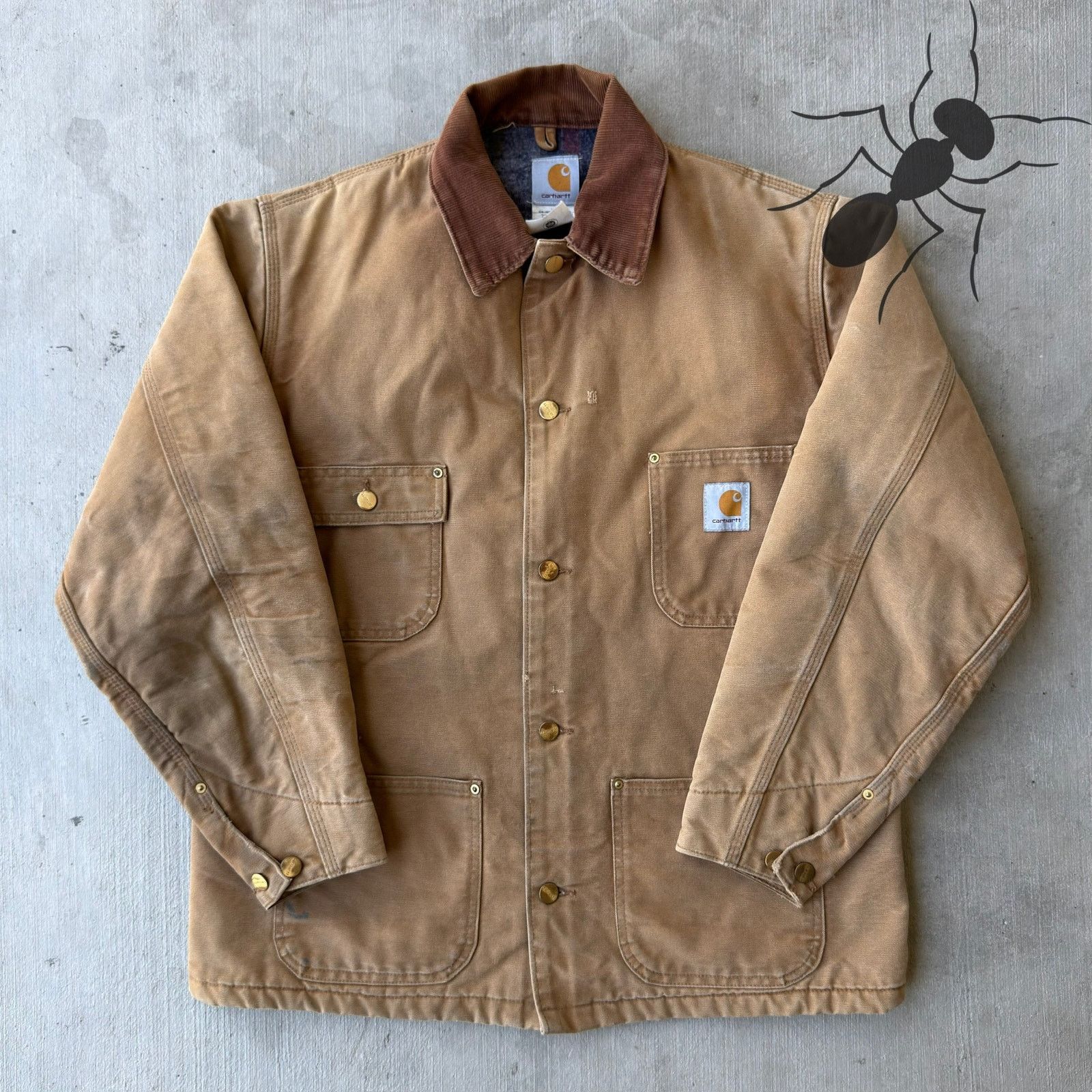 Carhartt × Vintage Carhartt C001 BRN brown chore work wear jacket Size US M / EU 48-50 / 2 - 1 Thumbnail