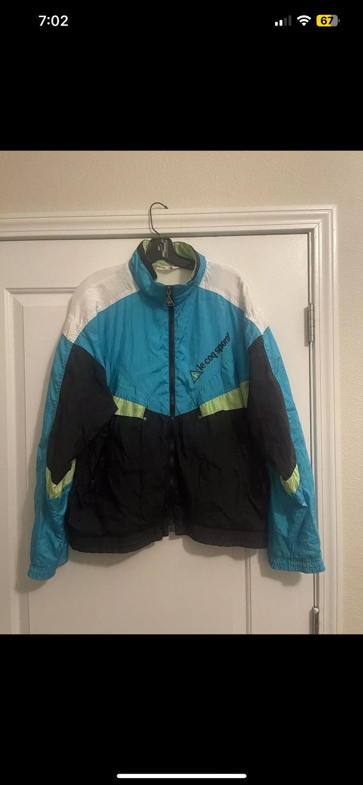 Le Coq Sportif × Vintage Vintage Le Coq Sportif Windbreaker Full Zip Size US M / EU 48-50 / 2 - 1 Thumbnail