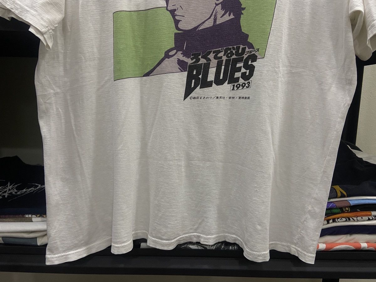 Anime × Vintage Vintage 90s ANIME BLUES Cartoon Comic Japan Movie T-SHIRT Size US L / EU 52-54 / 3 - 3 Thumbnail