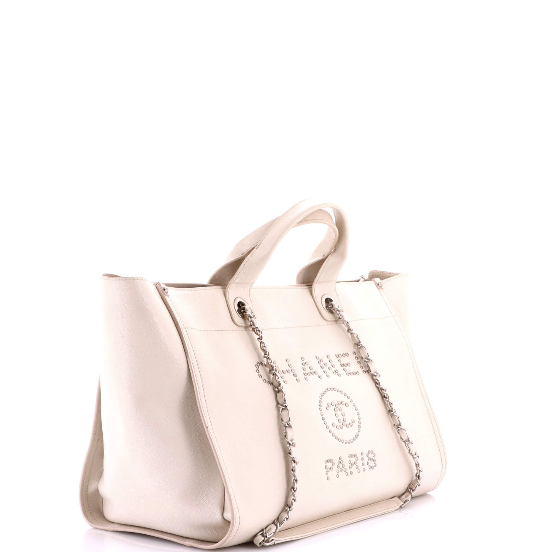 Chanel Deauville Tote Studded Caviar Medium Size ONE SIZE - 1 Thumbnail