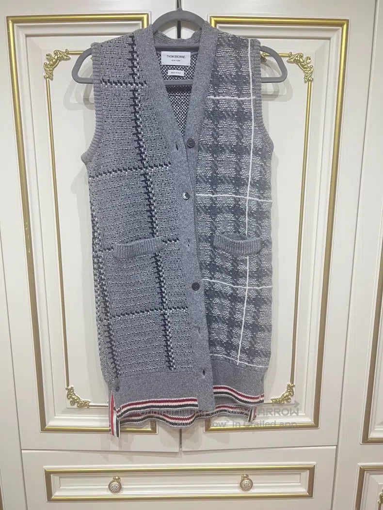 Thom Browne Thom Browne Gray sweater vest Size XS / US 0-2 / IT 36-38 - 1 Thumbnail