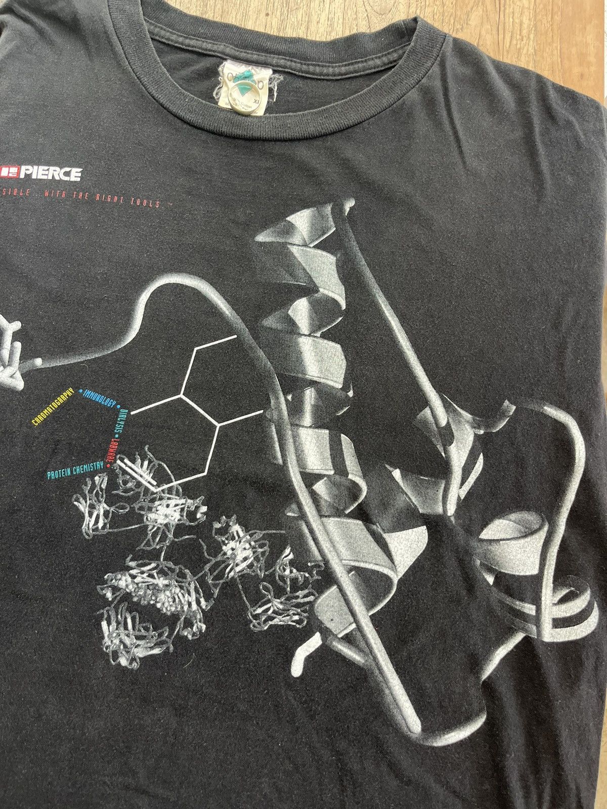 Arts & Science × Vintage Vintage PC PIERCE Art Science Chromosome 90’s T-shirt Size US XL / EU 56 / 4 - 7 Thumbnail