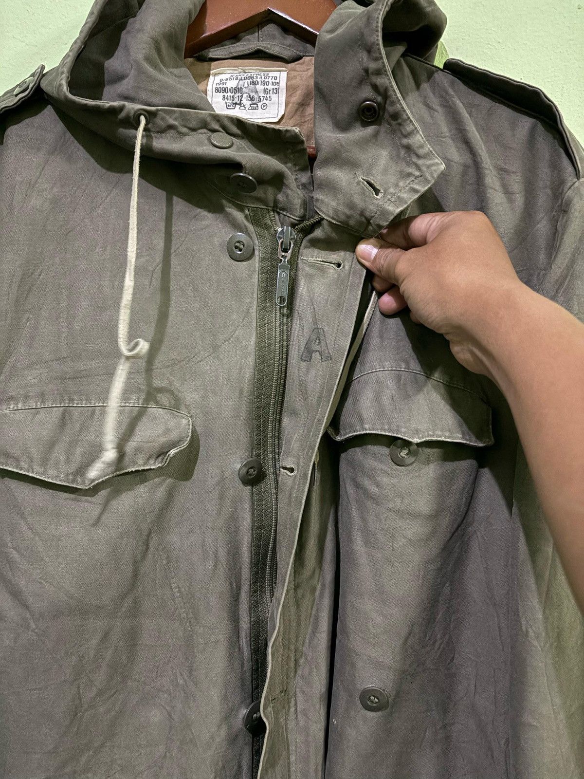 Vintage Vintage Military Jacket Germany Size US XL / EU 56 / 4 - 7 Thumbnail