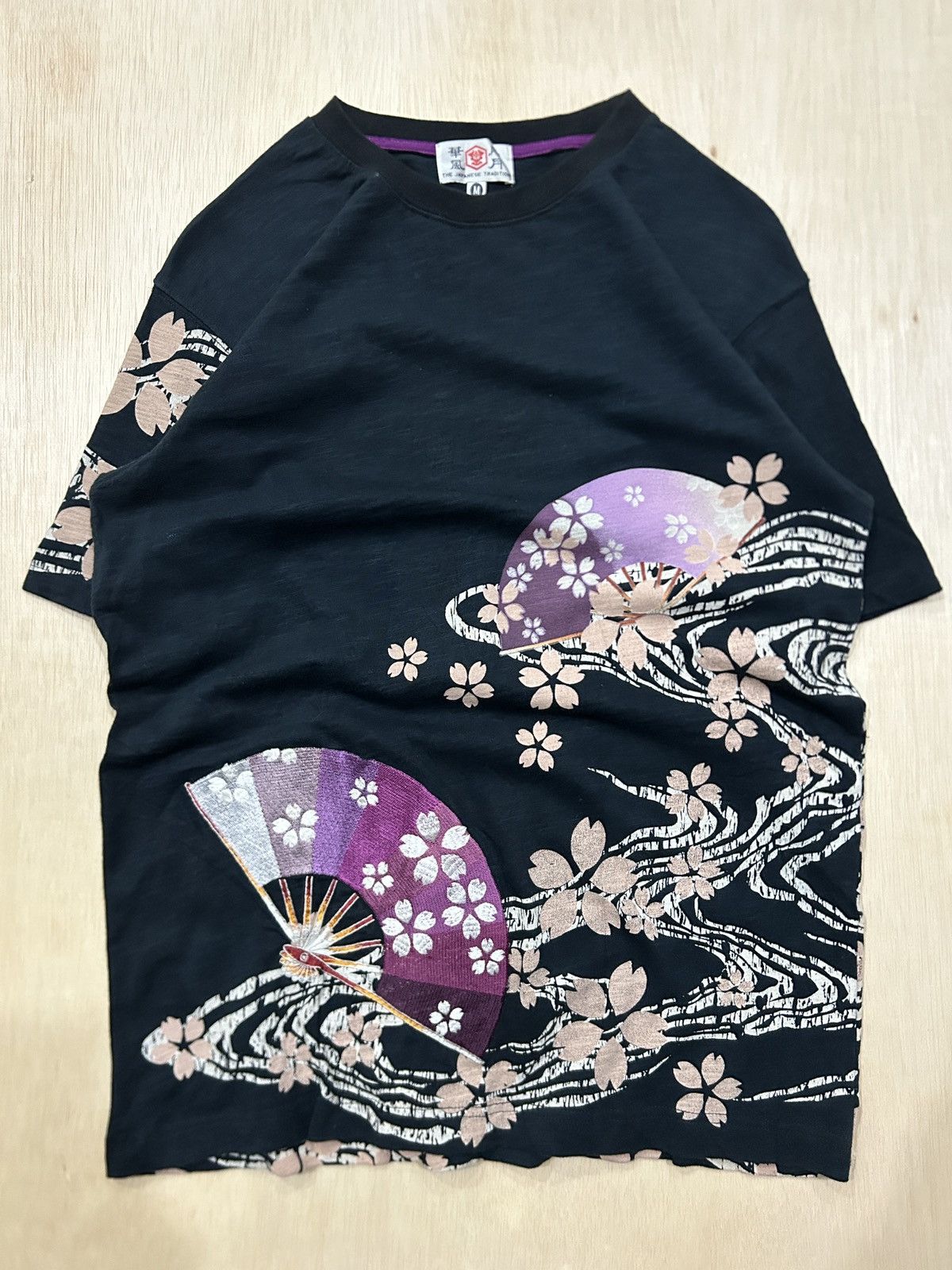 Japanese Brand Sukajan Karakuri Embroidery Overprint Tee Size US M / EU 48-50 / 2 - 2 Thumbnail