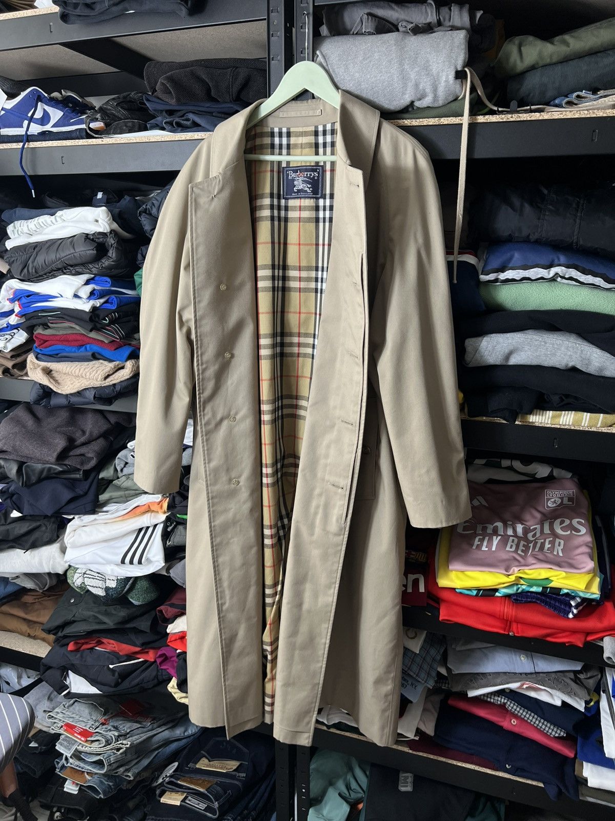 Burberry Burberrys Vintage Trench Coat Beige Nova Check L England Size L / US 10 / IT 46 - 2 Thumbnail
