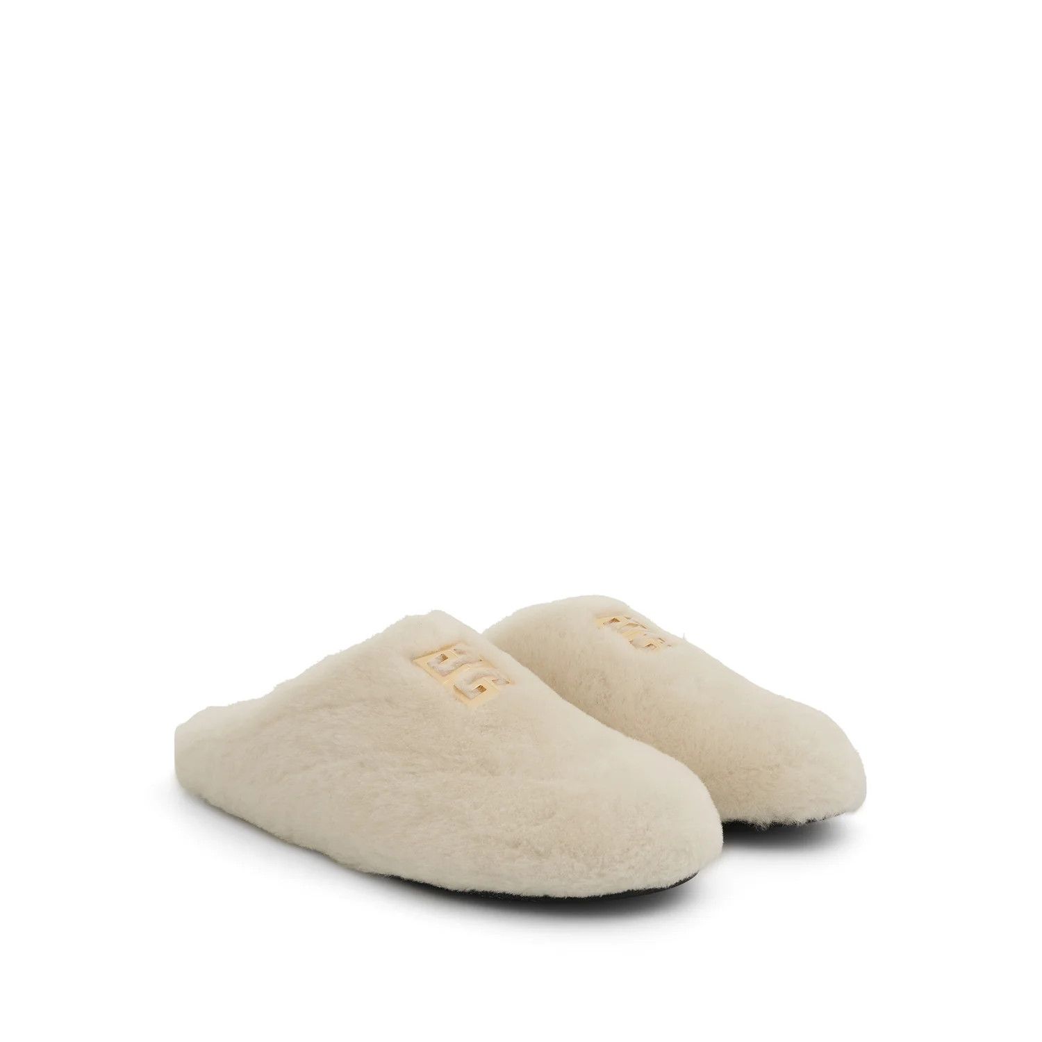 Givenchy o1srvl11e0724 4g Fur Flats in Ivory Size US 8 / IT 38 - 2 Thumbnail