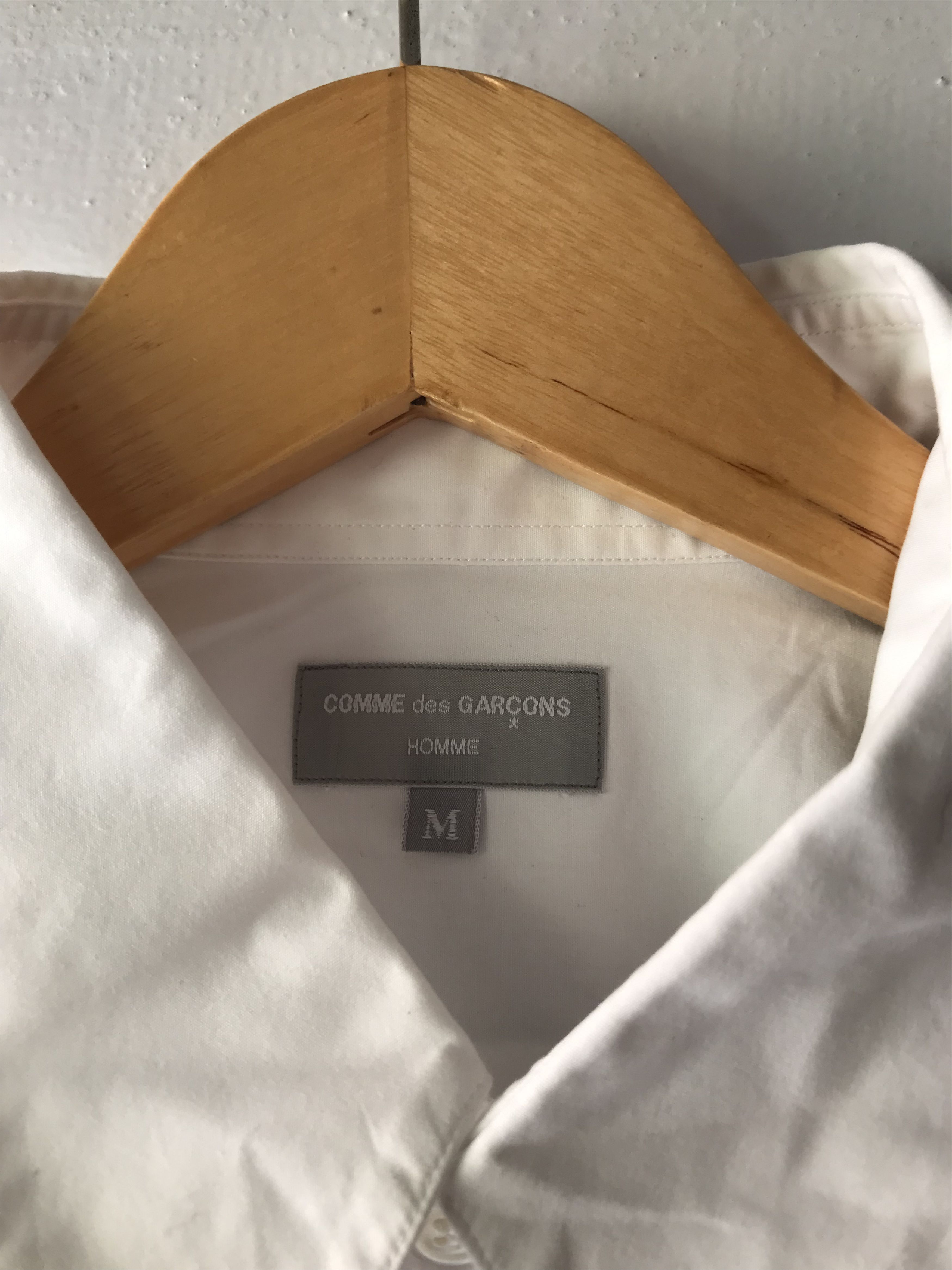 Comme des Garcons Homme Vintage 1990 Comme Des Garcons Homme White Shirts Size US M / EU 48-50 / 2 - 3 Thumbnail