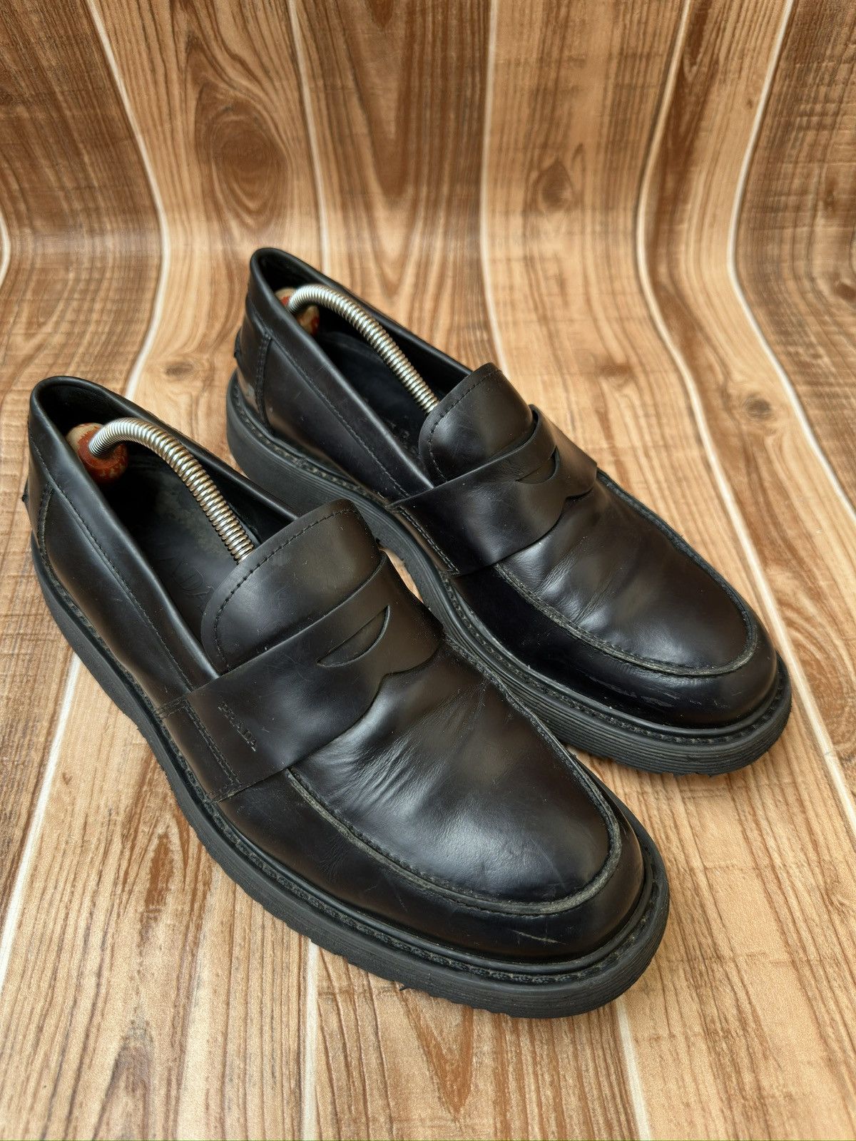 Prada Prada Penny Loafers Size US 10 / EU 43 - 2 Thumbnail