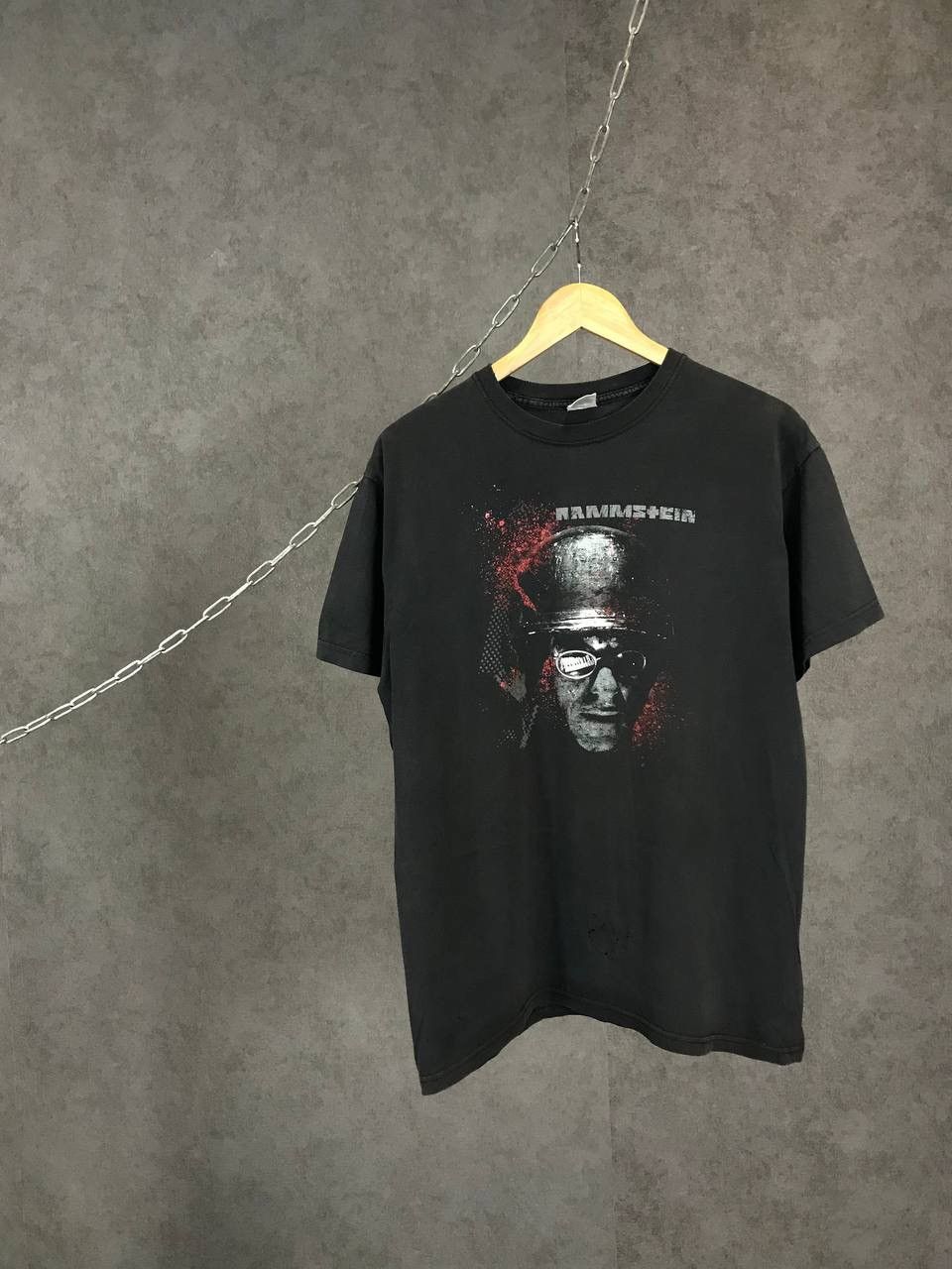 Band Tees Rammstein vintage rock band overprinted distressed tee Size US L / EU 52-54 / 3 - 1 Thumbnail