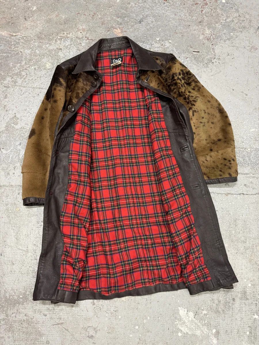 Dolce & Gabbana 2000s Dolce & Gabbana Pony Hair Cow Leather Trench Coat Size US M / EU 48-50 / 2 - 10 Thumbnail