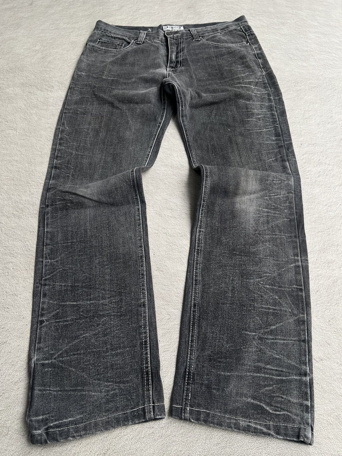 2000s Japanese Tornado Y's Acne Bootcut Jeans y2k Lgb Ifsix
