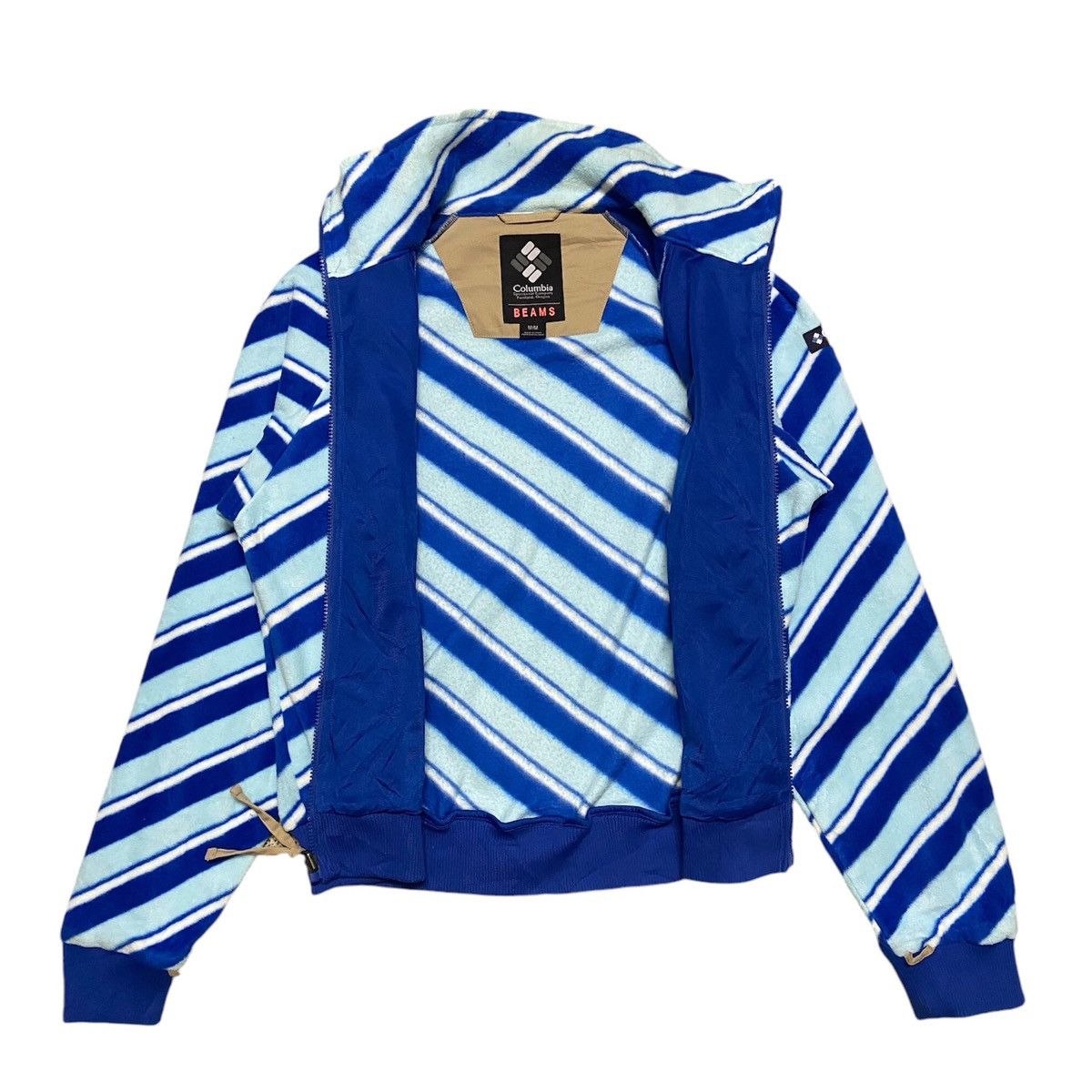 Beams Plus × Columbia Columbia x Beams Striped Fleece Jacket Size US M / EU 48-50 / 2 - 2 Thumbnail