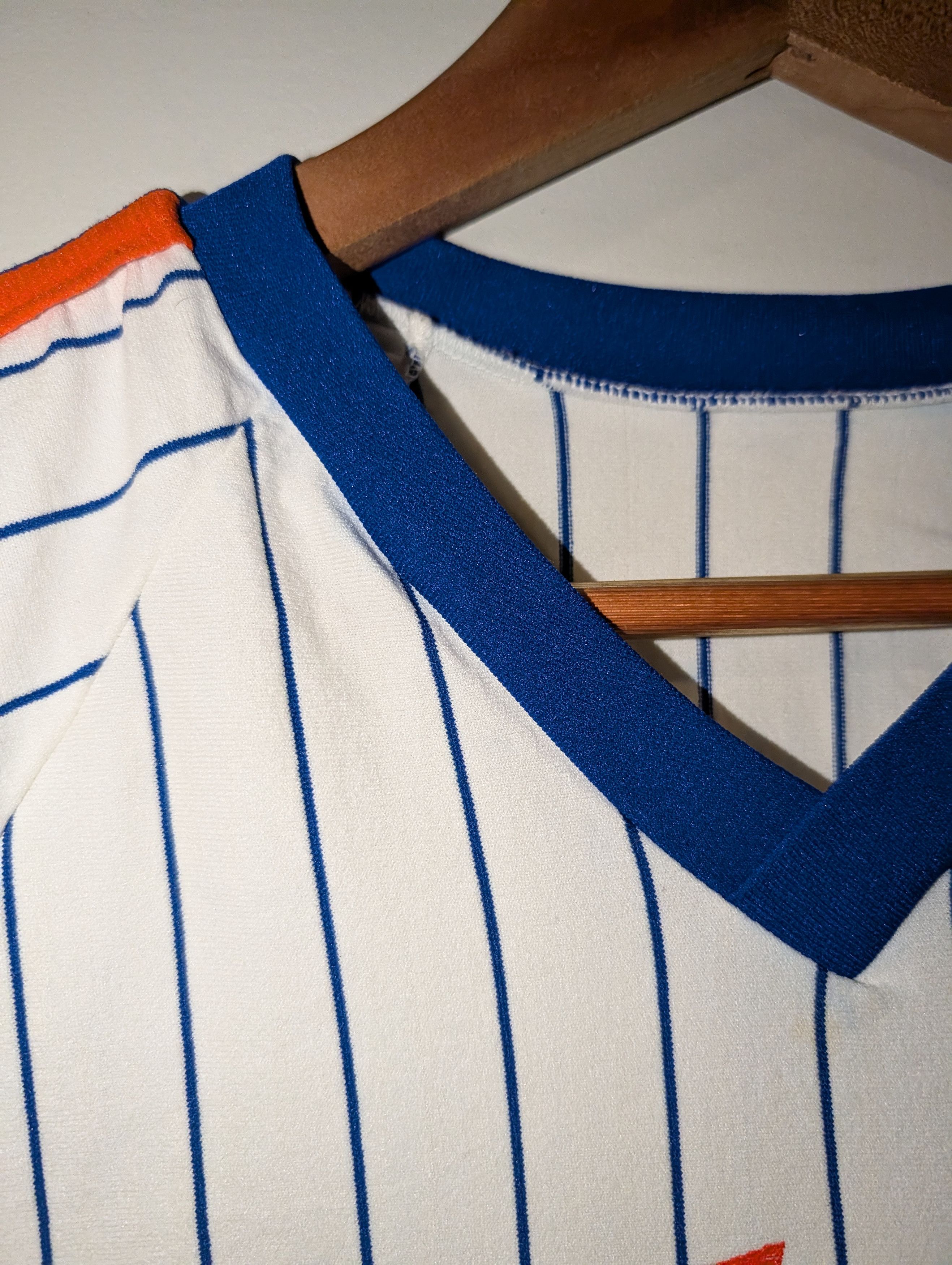 MLB Vintage 80s New York Mets MLB Baseball Sand-Knit T-Shirt Size US M / EU 48-50 / 2 - 8 Thumbnail