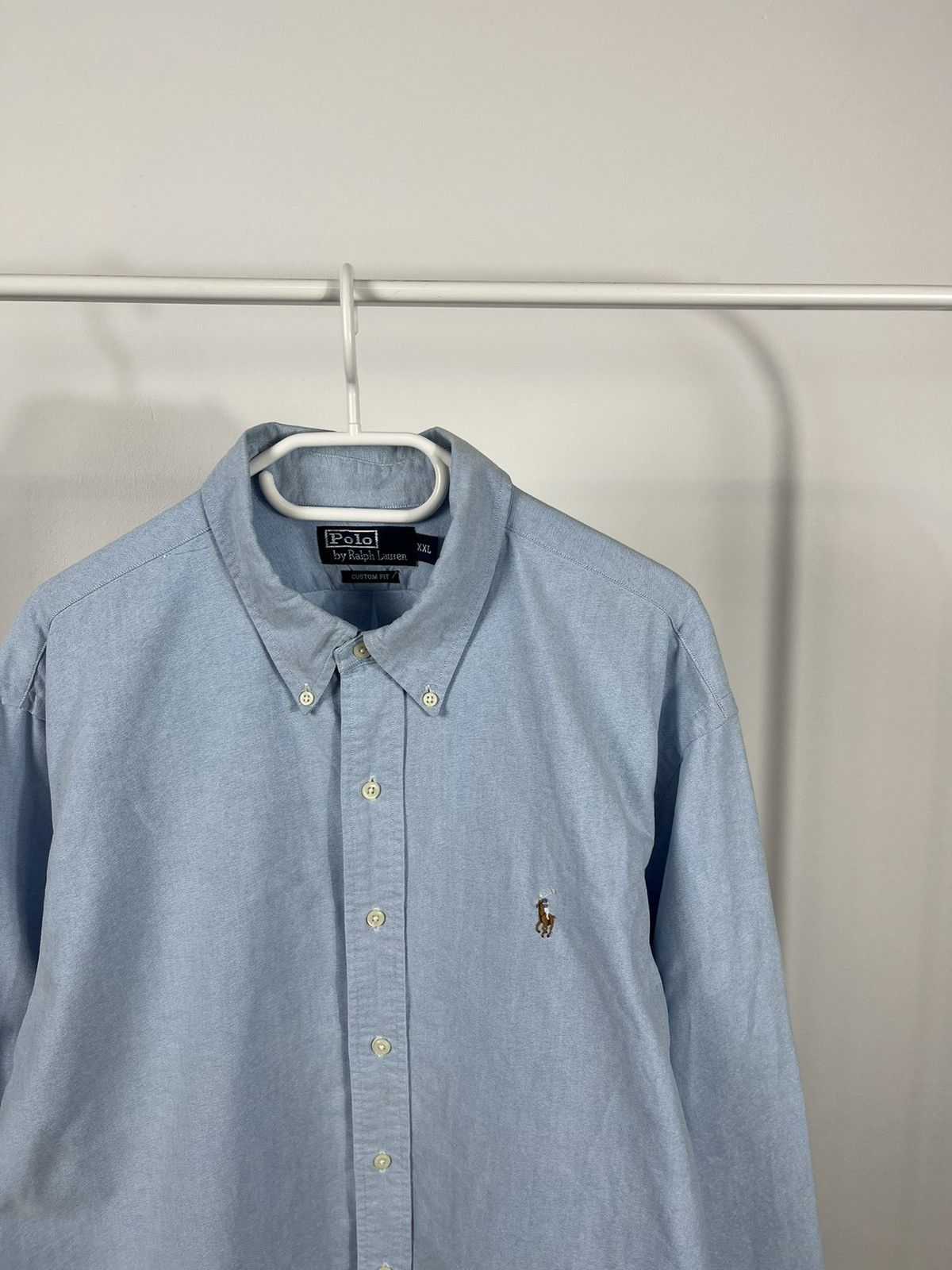 Polo Ralph Lauren × Ralph Lauren × Vintage XXl Vintage Polo Ralph Lauren Blue Button Up Shirt Size US XXL / EU 58 / 5 - 2 Thumbnail