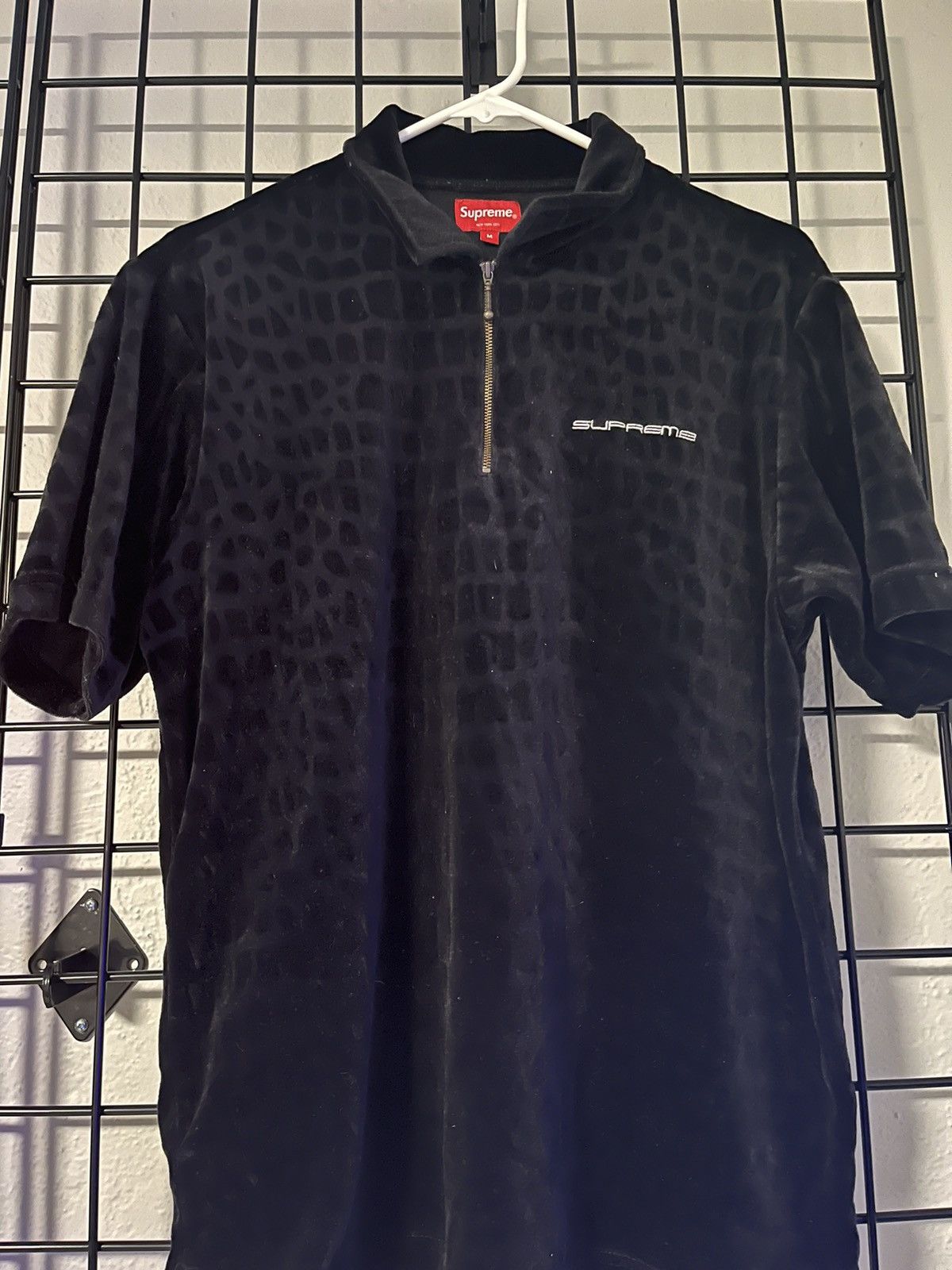 Supreme Supreme Croc Velour Polo | Grailed