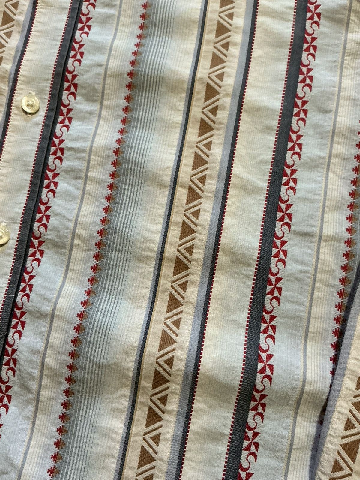 Robert Graham Robert Graham Southwestern Multicolor Striped Button Shirt Size US M / EU 48-50 / 2 - 5 Thumbnail