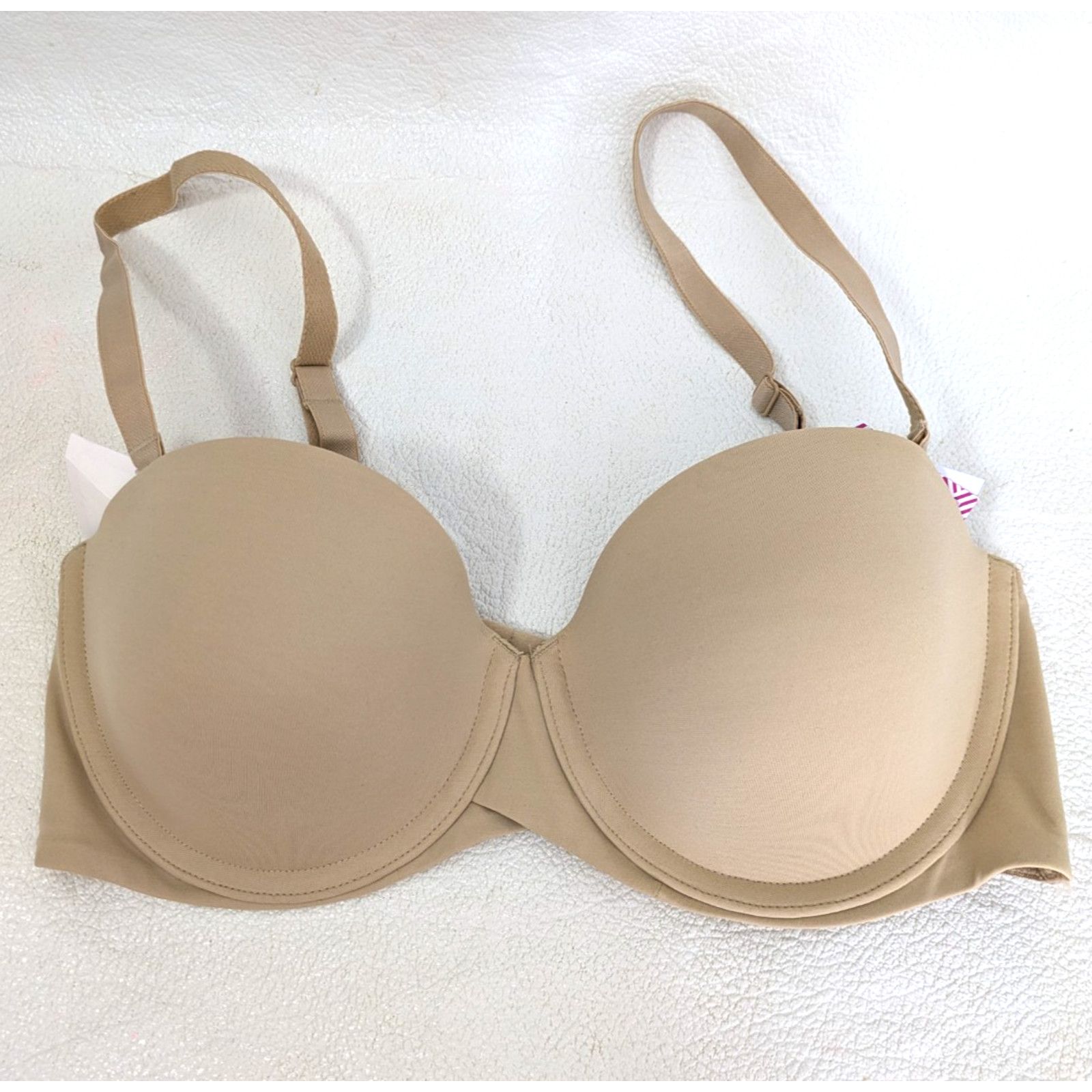 Target Basics Maidenform 5 Way Strapless Bra Beige 36C Detachable Straps Size ONE SIZE - 1 Thumbnail