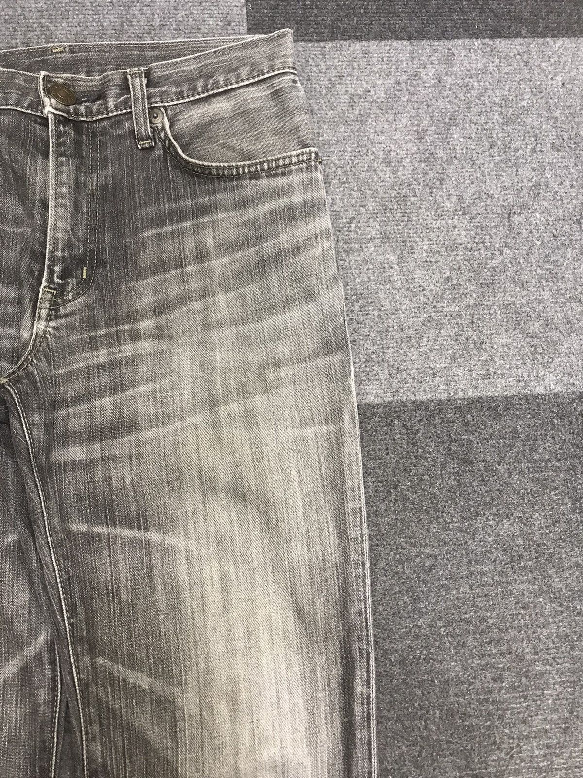 Edwin 💥ARCHIVAL💥EDWIN 503 REGULAR BLACK STONEWASH DENIM F267 Size US 29 - 3 Thumbnail