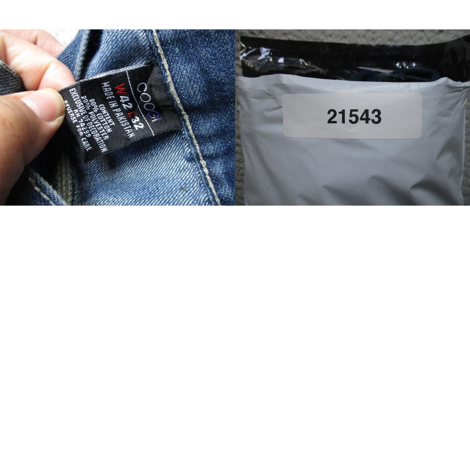 Coogi Coogi Jeans Mens 42x32 Blue Relaxed Straight Denim Embroidered Back C Pockets Size US 42 / EU 58 - 9 Thumbnail