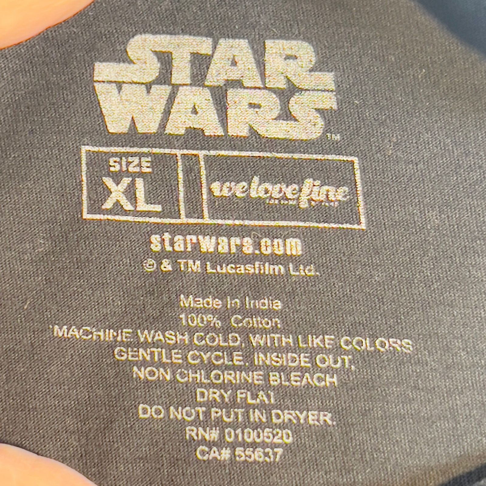Star Wars Star Wars The Force Awakens T-Shirt Woman's XL Black Size XL / US 12-14 / IT 48-50 - 3 Thumbnail