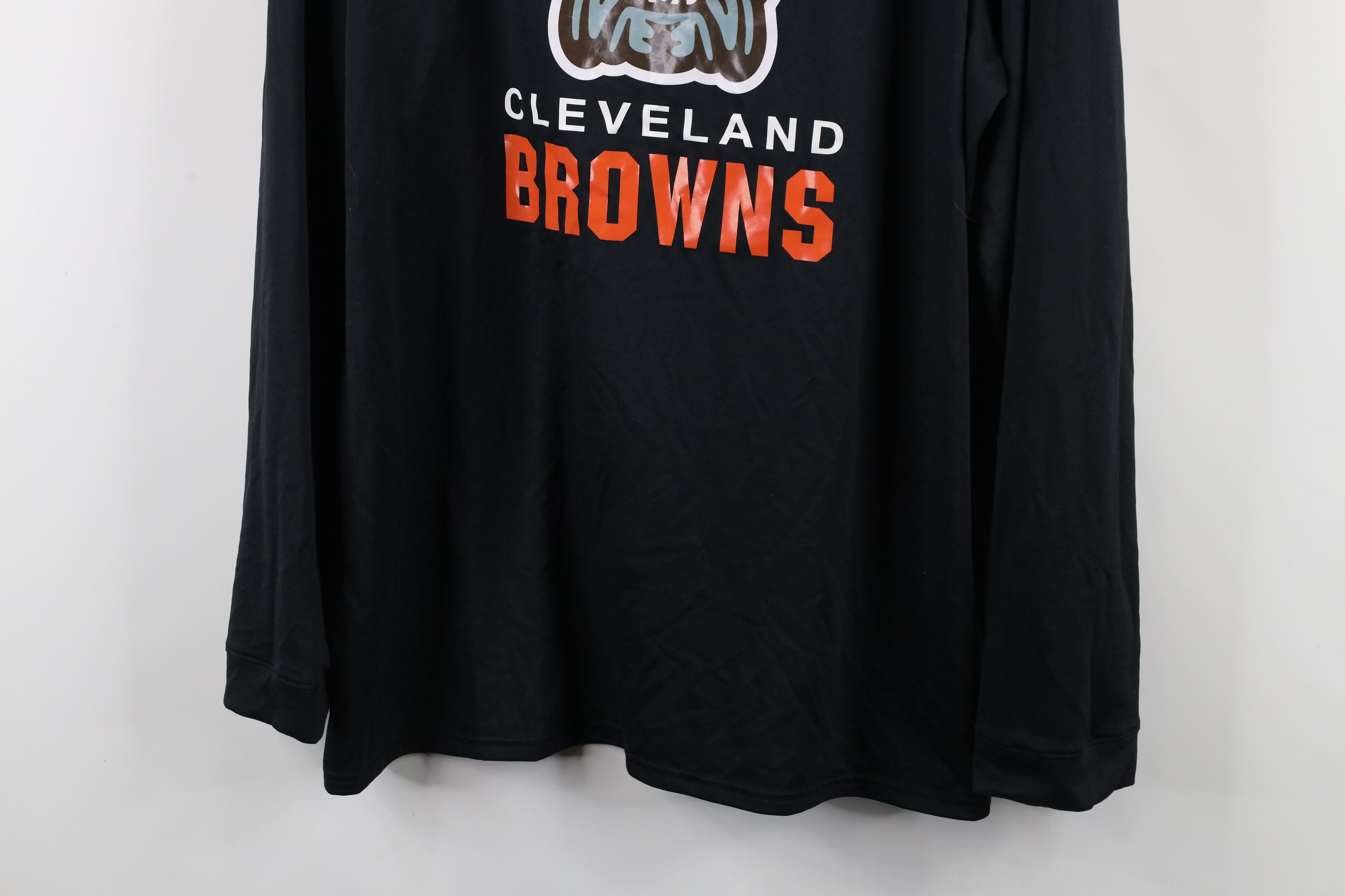 Under Armour × Vintage Under Armour Cleveland Football Long Sleeve T-Shirt Black Size US XL / EU 56 / 4 - 3 Thumbnail