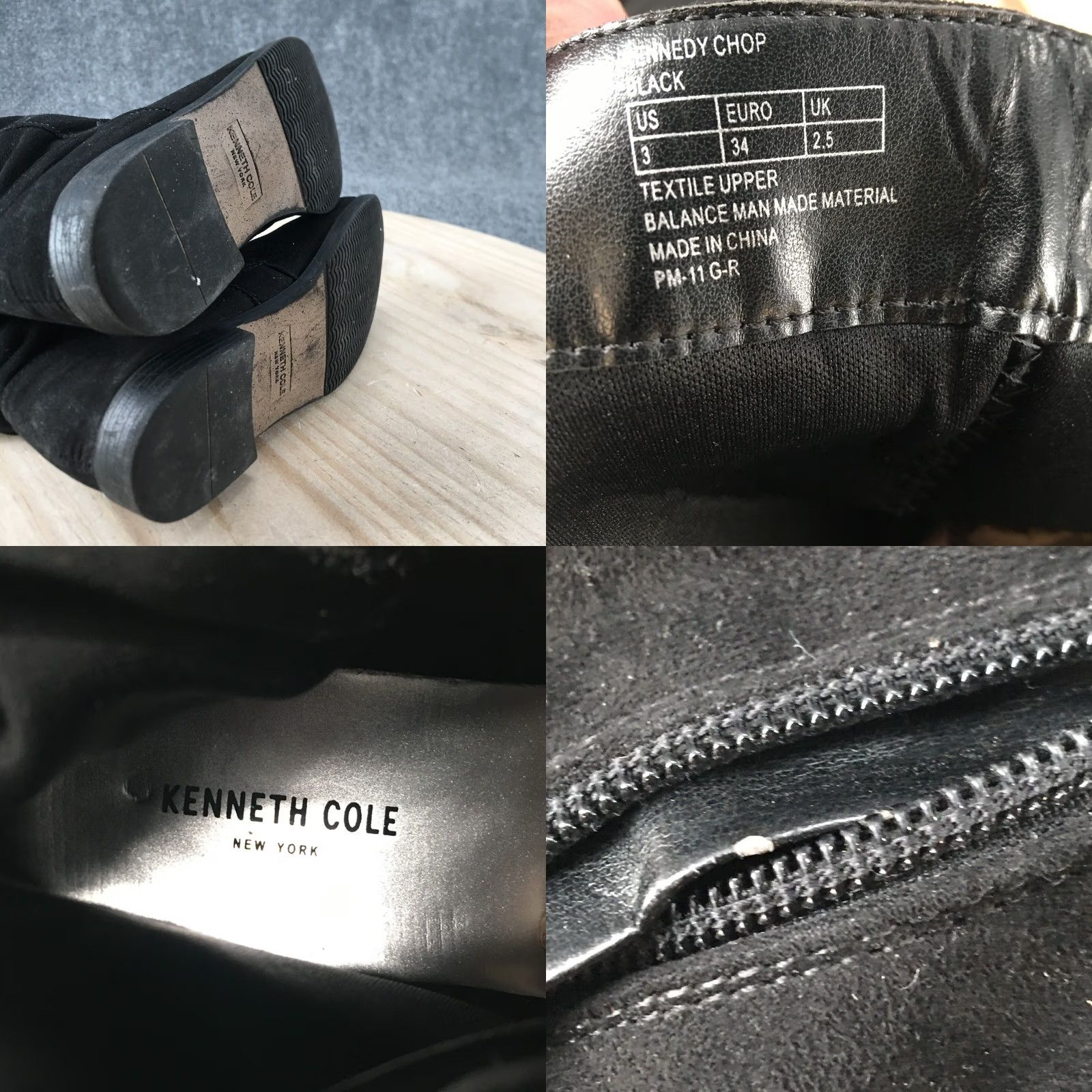 Kenneth Cole Kenneth Cole Boots Womens 3 Kennedy Chop Tall Riding Black Suede Round Toe Zip Shoes (Boot) Mens? Size US 5.5 / IT 35.5 - 9 Thumbnail