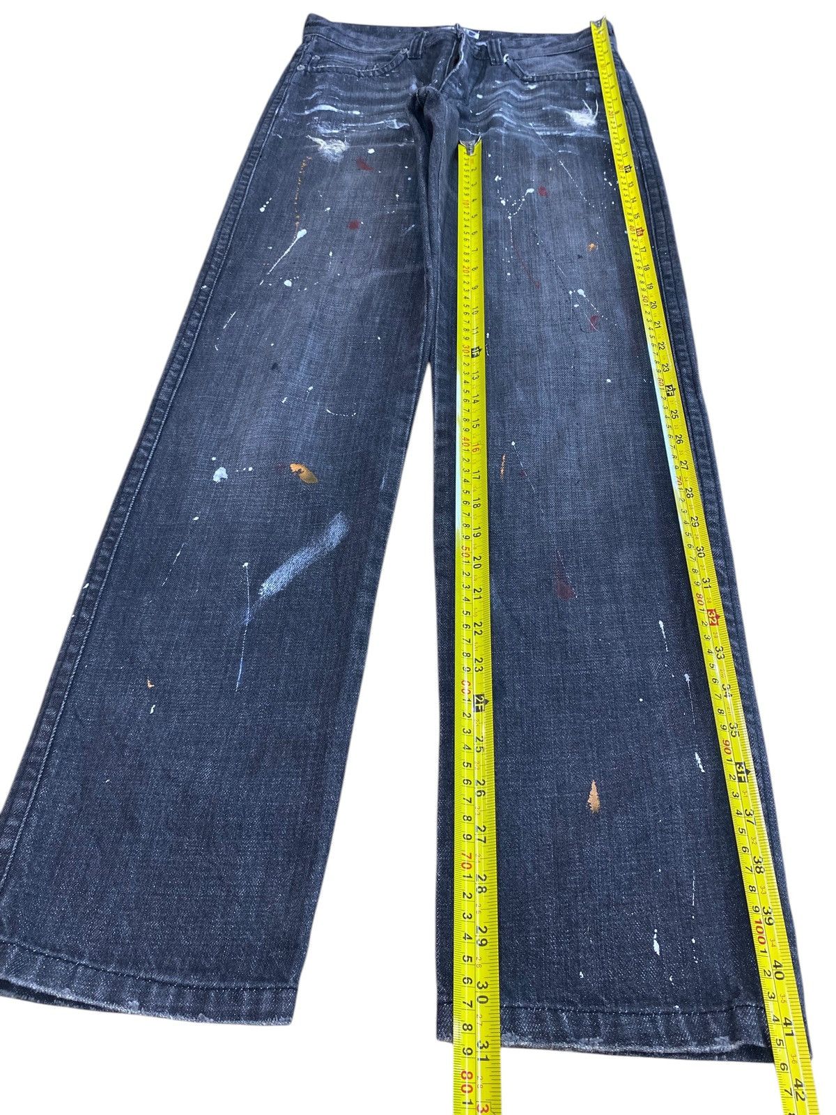 Japanese Brand Japanese Brand Splatter Paint Style Loose Jeans Size US 28 / EU 44 - 7 Thumbnail
