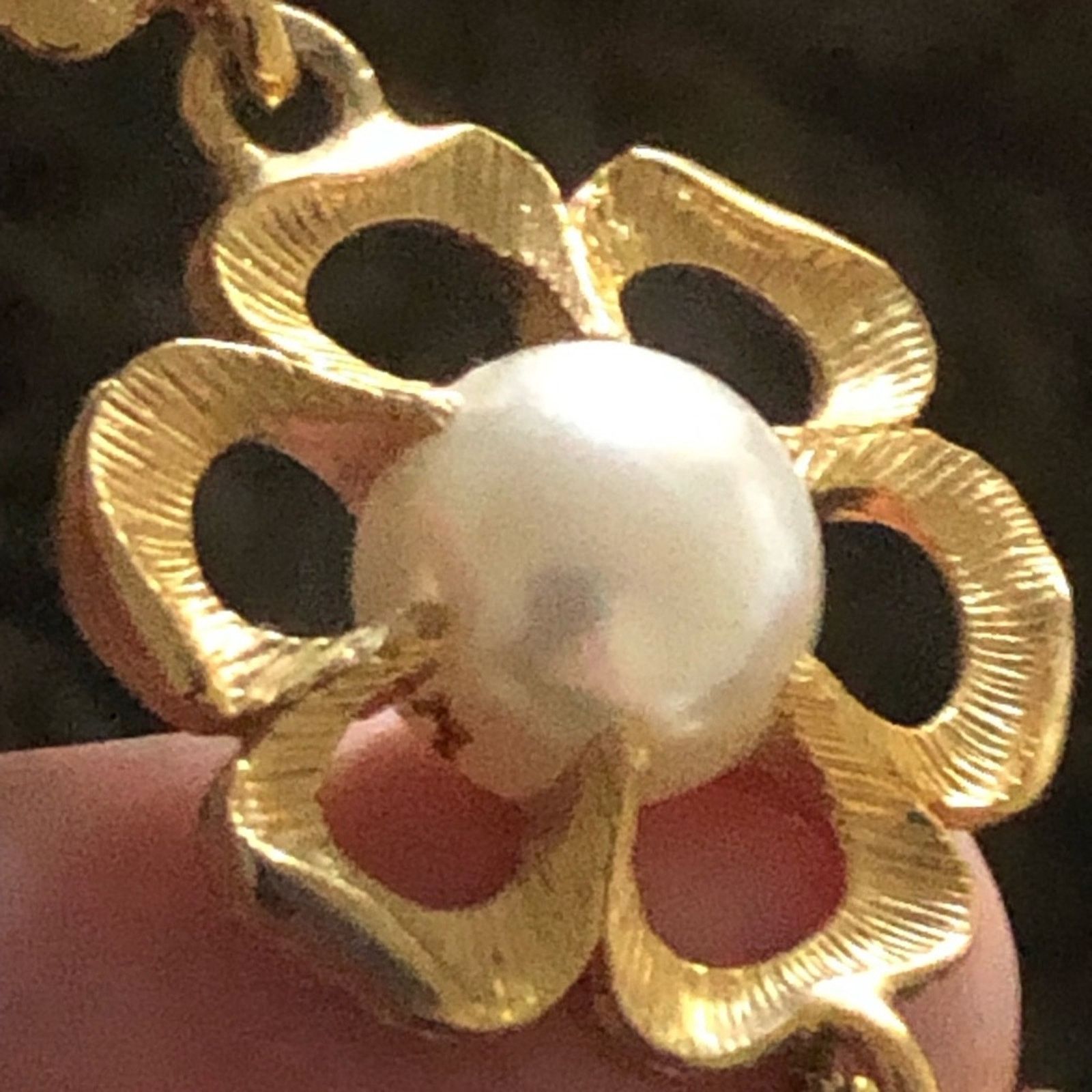 Vintage Vintage gold plated faux pearl accent necklace Size ONE SIZE - 4 Thumbnail