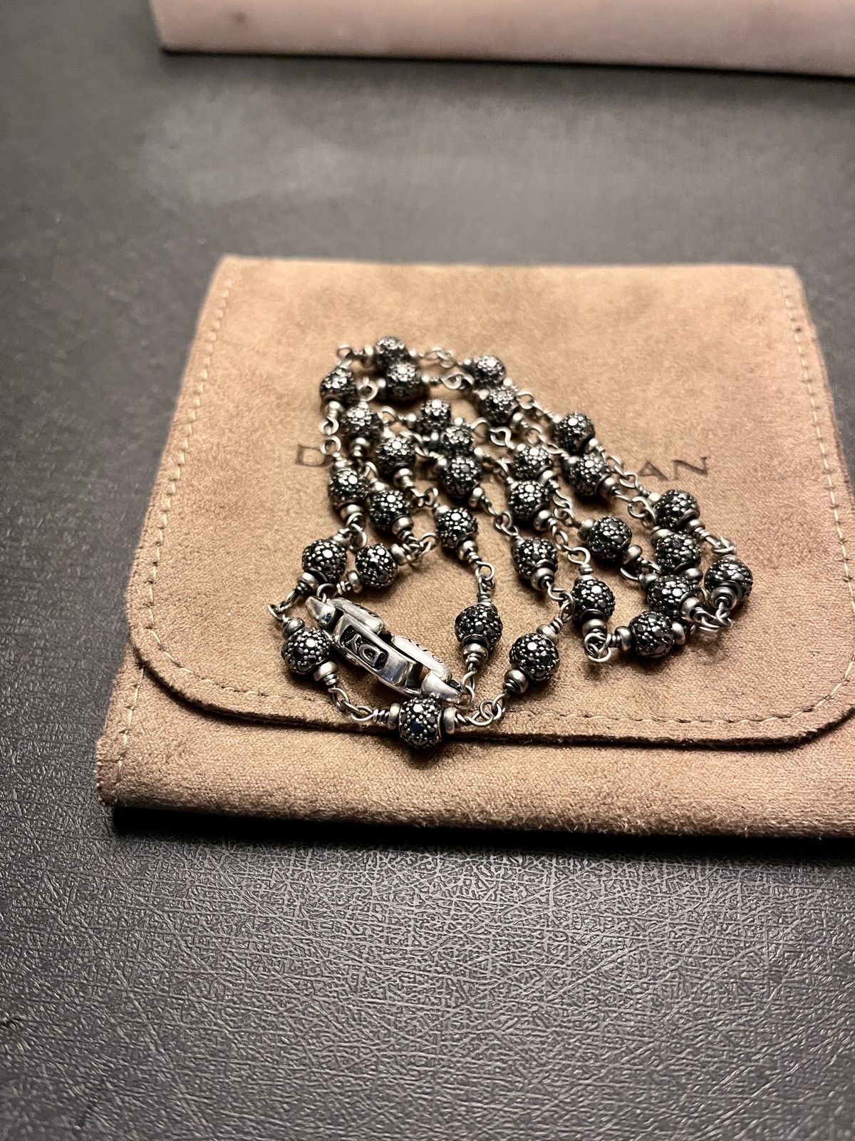 David Yurman David Yurman Diamond Spiritual Bead Necklace 26in Size 26 - 2 Thumbnail