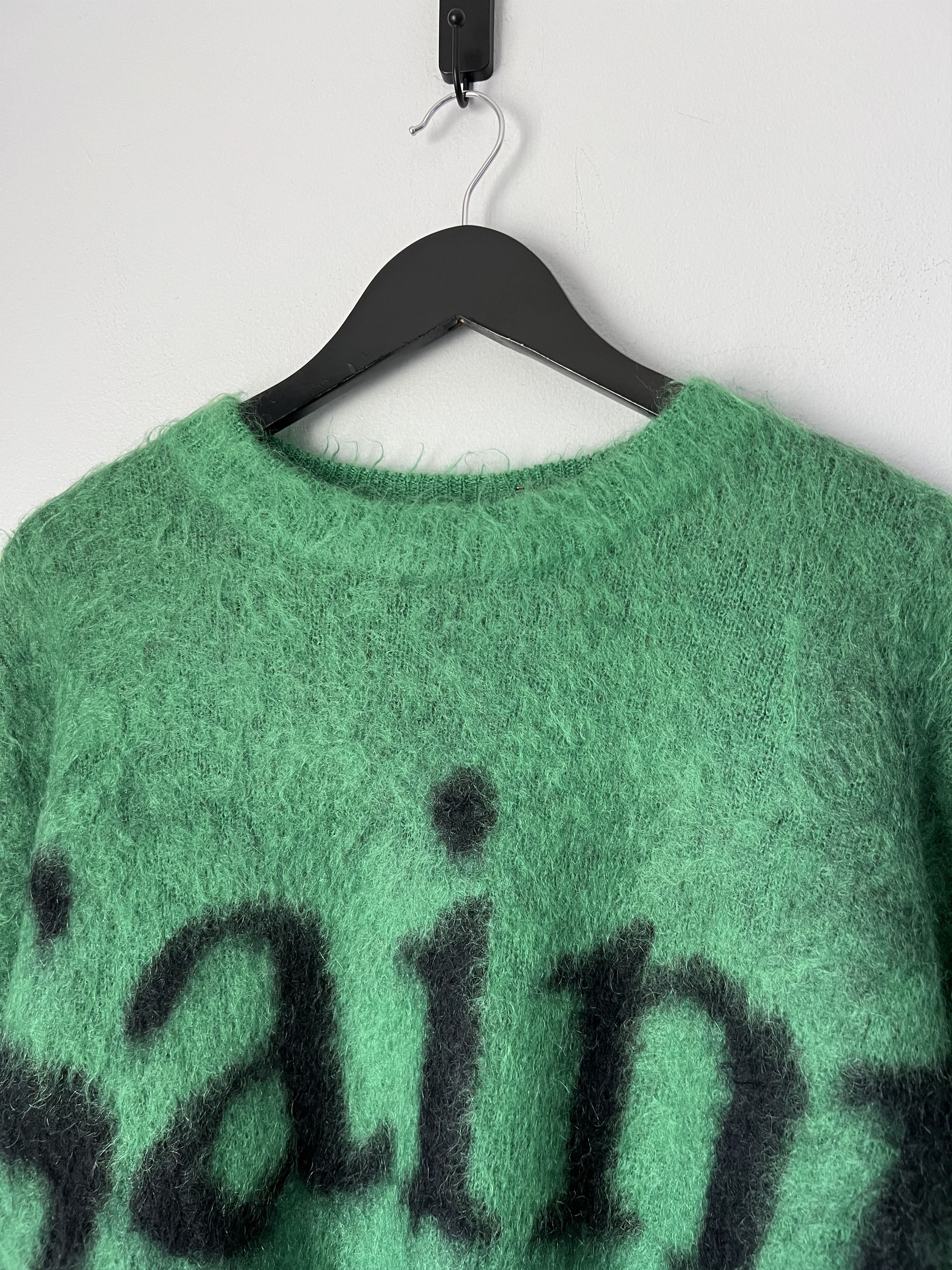 Saint Michael Saint Michael Mohair Crewneck Sweater in Green Size US XL / EU 56 / 4 - 2 Thumbnail