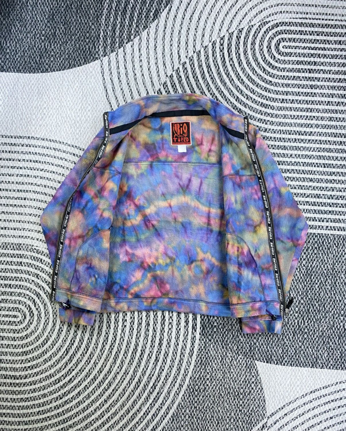 Japanese Brand Vintage Big Field Tie Dye Style Zipper Jacket Size US XL / EU 56 / 4 - 6 Thumbnail