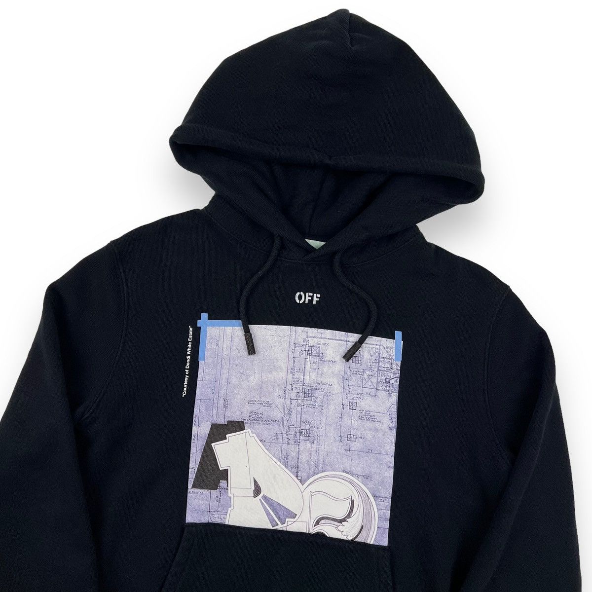 image of Off-White X Dondi Hoodie in Black, Men's (Size XS)