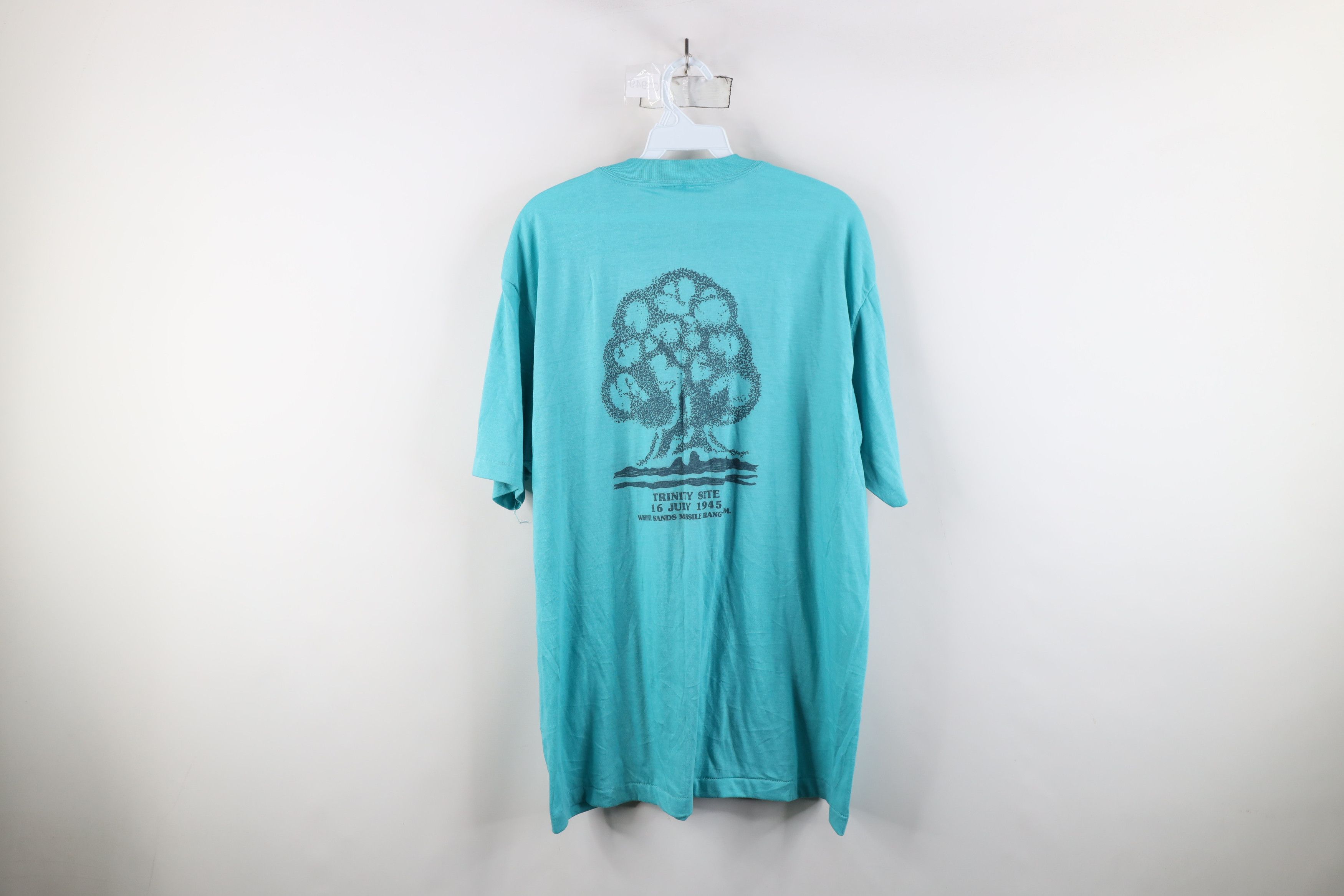 Vintage Vintage 70s Ground Zero White Sands Nuclear Bomb T-Shirt USA Size US XL / EU 56 / 4 - 13 Thumbnail