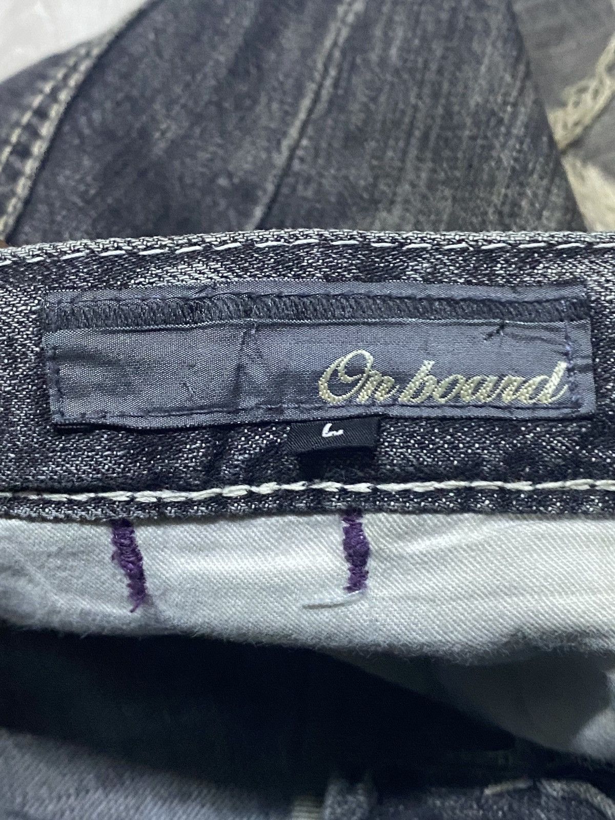 If Six Was Nine Vintage Japanese Brand On Board Patches Bootcut Flare Jeans Size US 34 / EU 50 - 16 Thumbnail