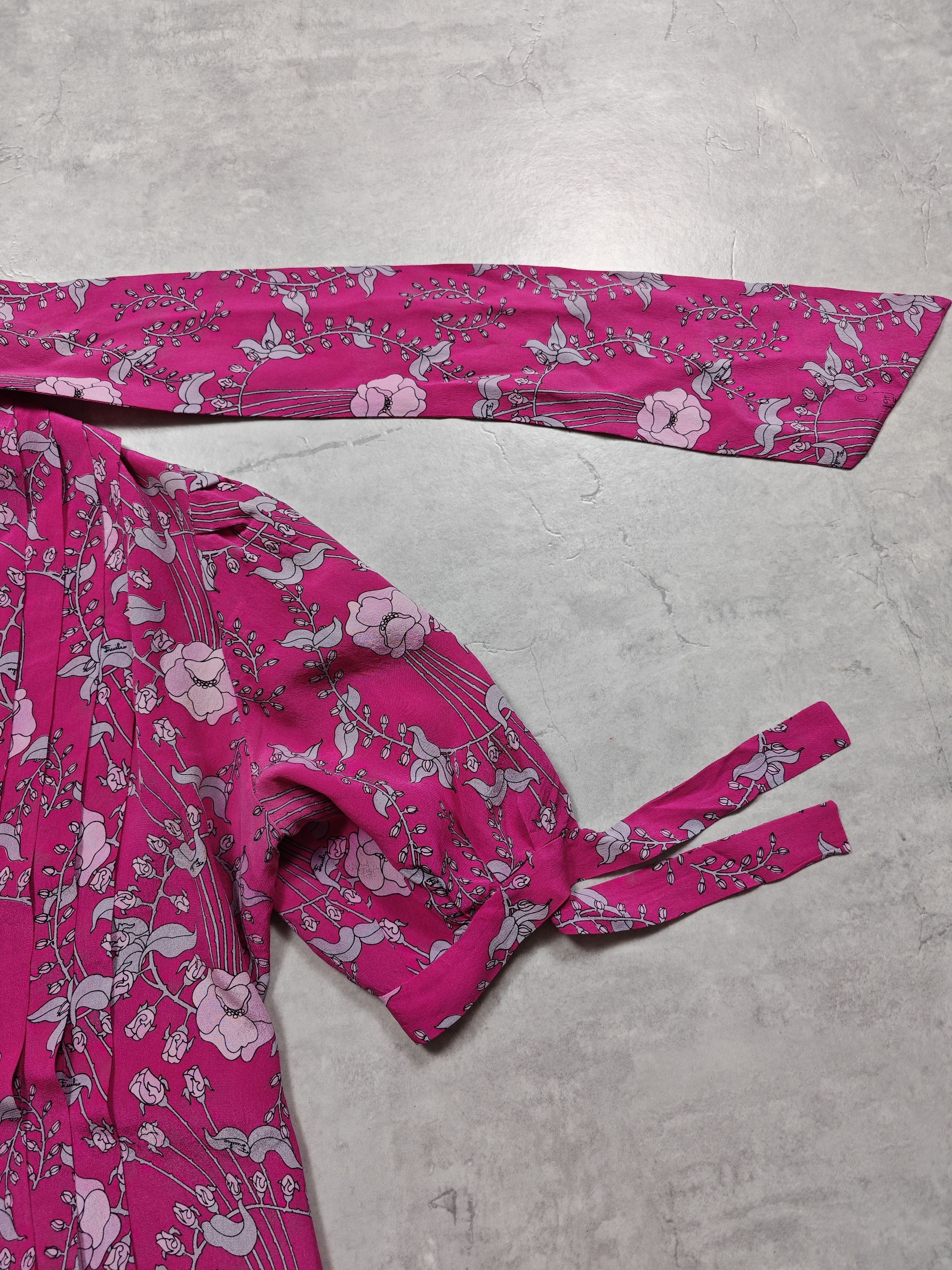 Emilio Pucci Emilio Pucci 80s Luxury Silk Shirt Size S / US 4 / IT 40 - 7 Thumbnail
