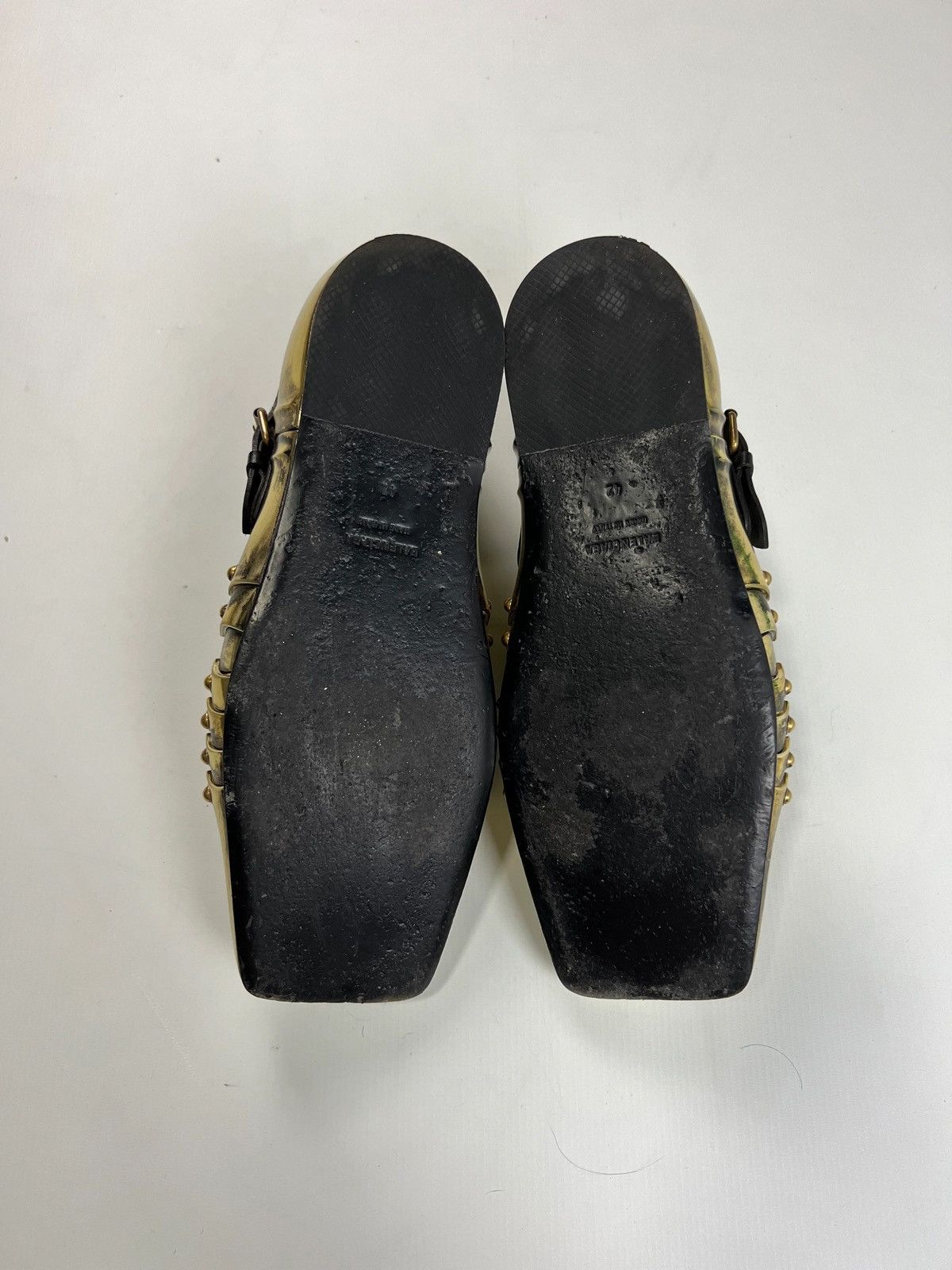 Balenciaga BALENCIAGA 1OF10 AW21 CHEVALIER ARMOR DERBIES IN GOLD SZ:42 Size US 8.5 / EU 41-42 - 6 Thumbnail
