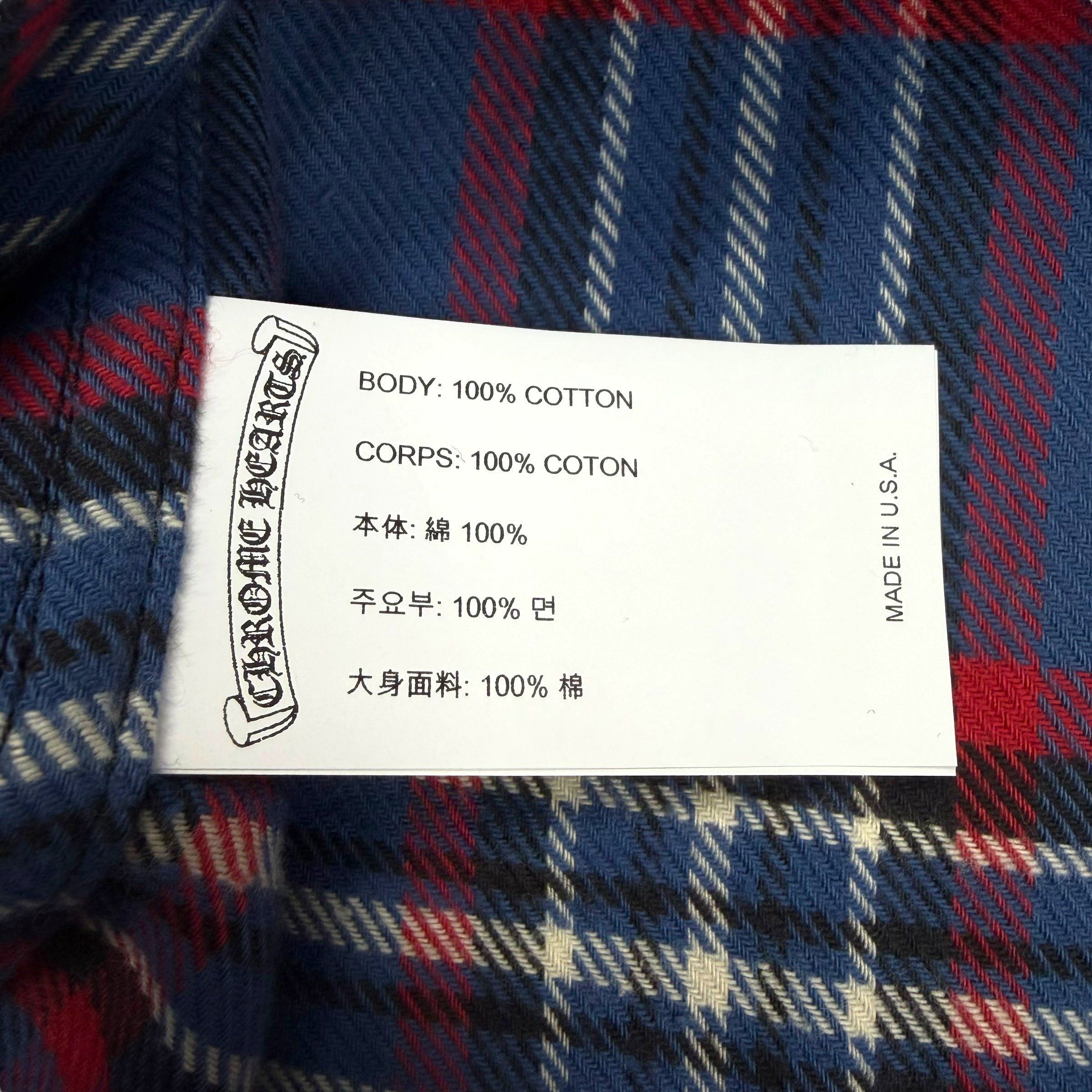 Chrome Hearts Chrome Hearts Flannel Work Dog Shirt L Size US L / EU 52-54 / 3 - 4 Thumbnail