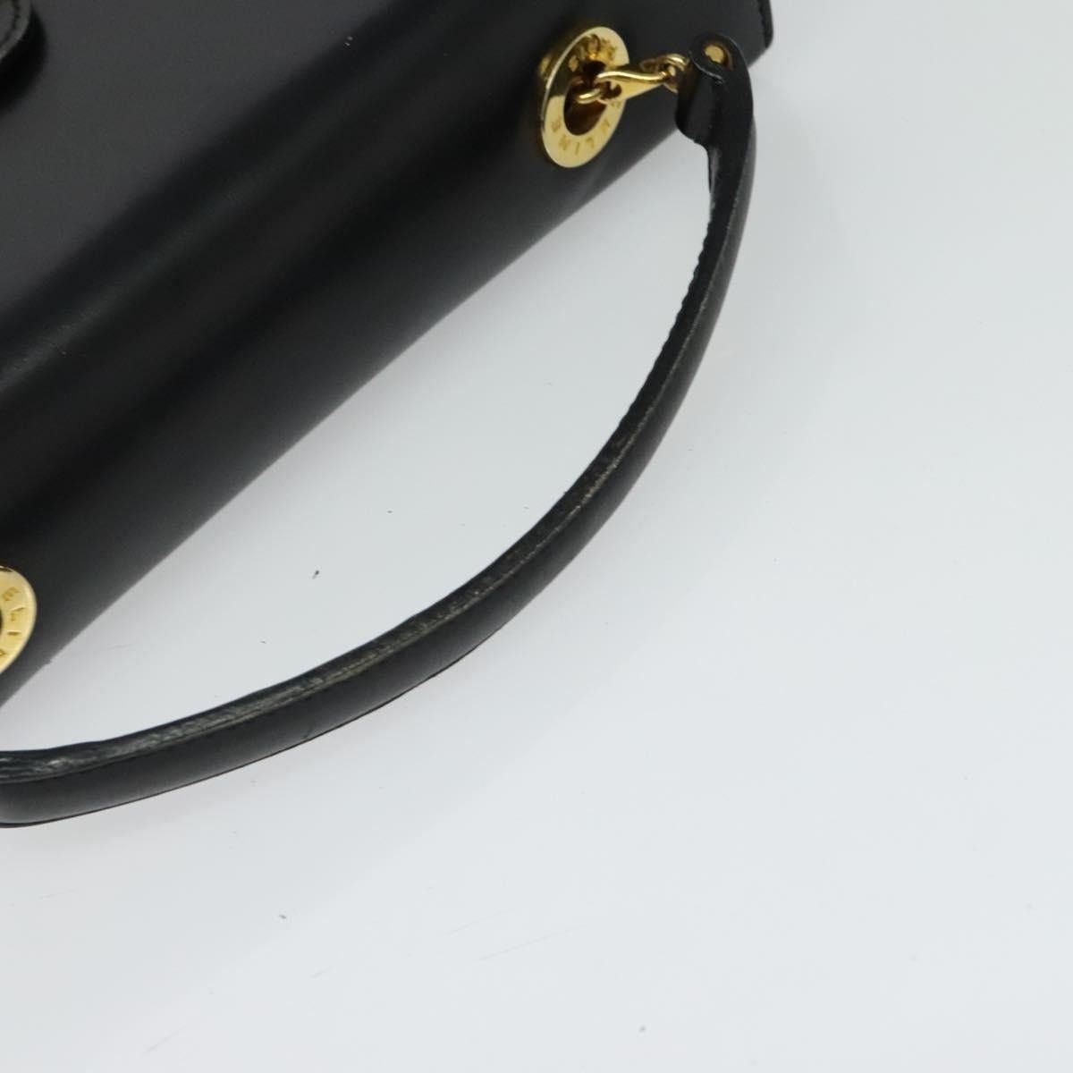 Celine CELINE Hand Bag Leather Black Gold Size ONE SIZE - 7 Thumbnail